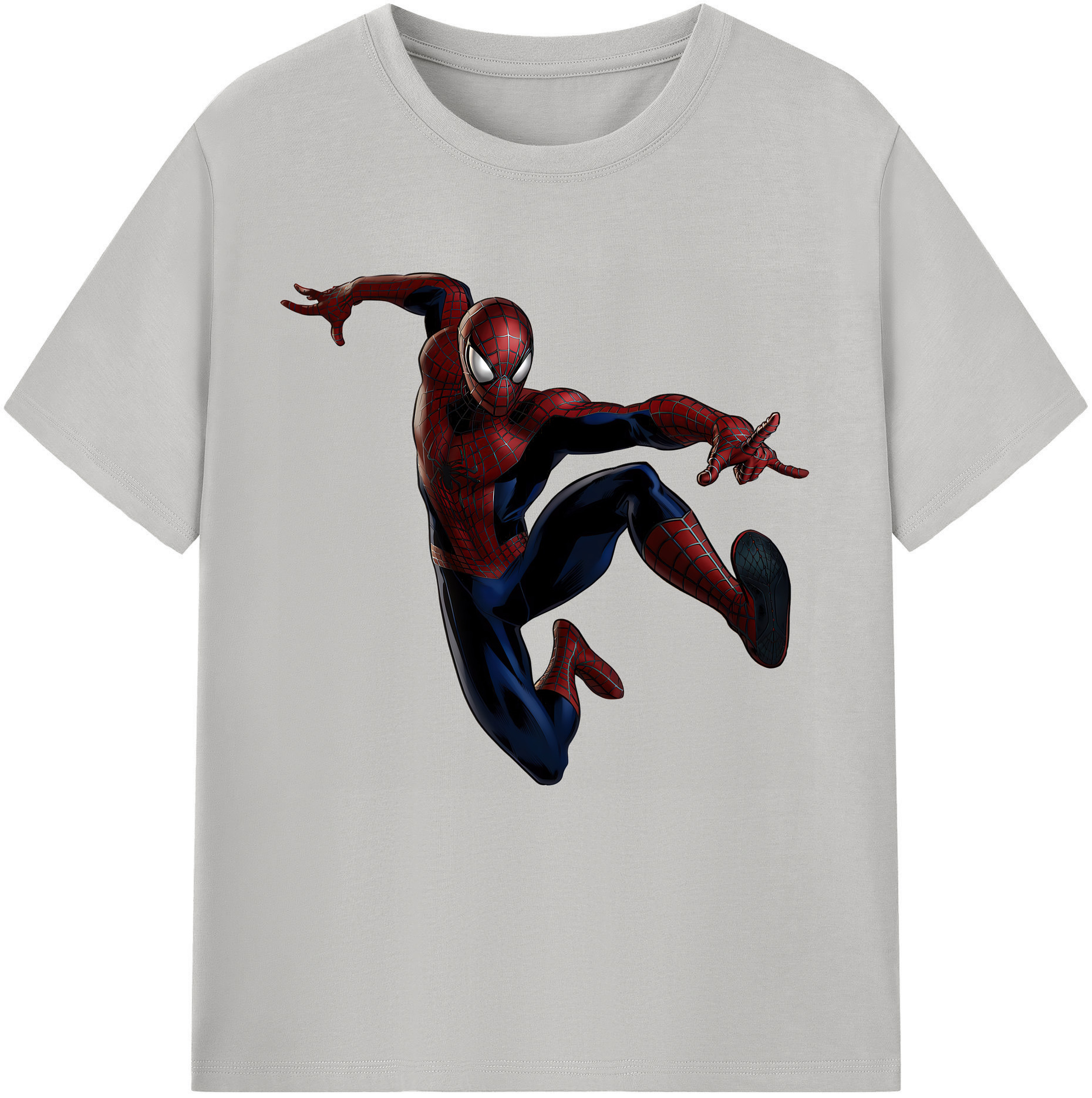（画像用） Spider Man スパイダーマン レディースカジュアルプリントTシャツ（綿100％）