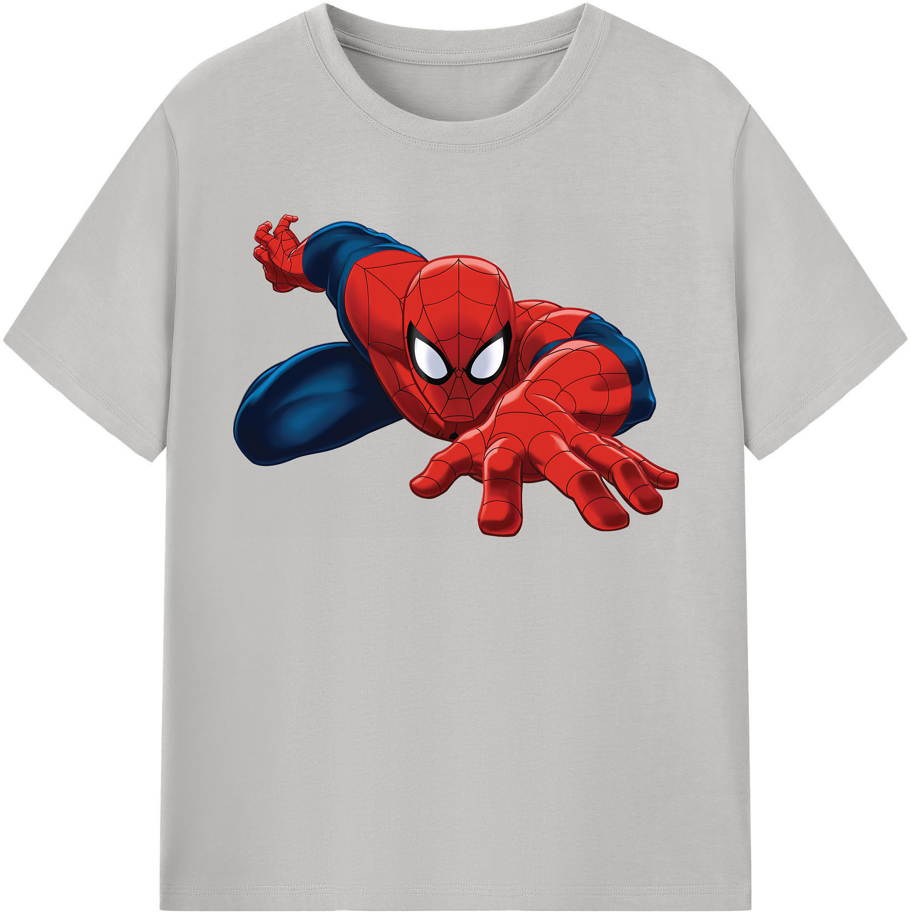 （画像用） Spider Man スパイダーマン レディースカジュアルプリントTシャツ（綿100％）