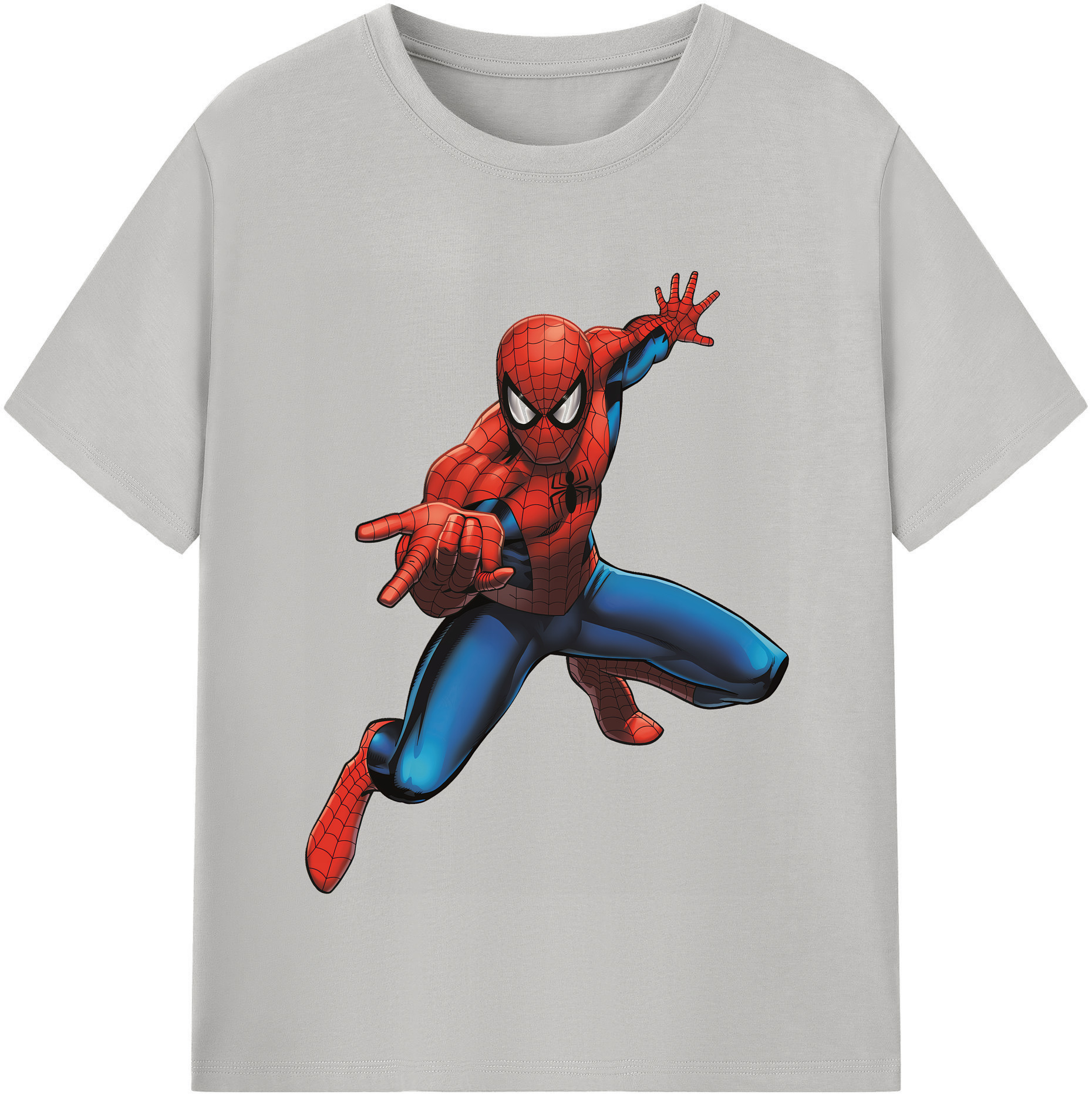 （画像用） Spider Man スパイダーマン レディースカジュアルプリントTシャツ（綿100％）