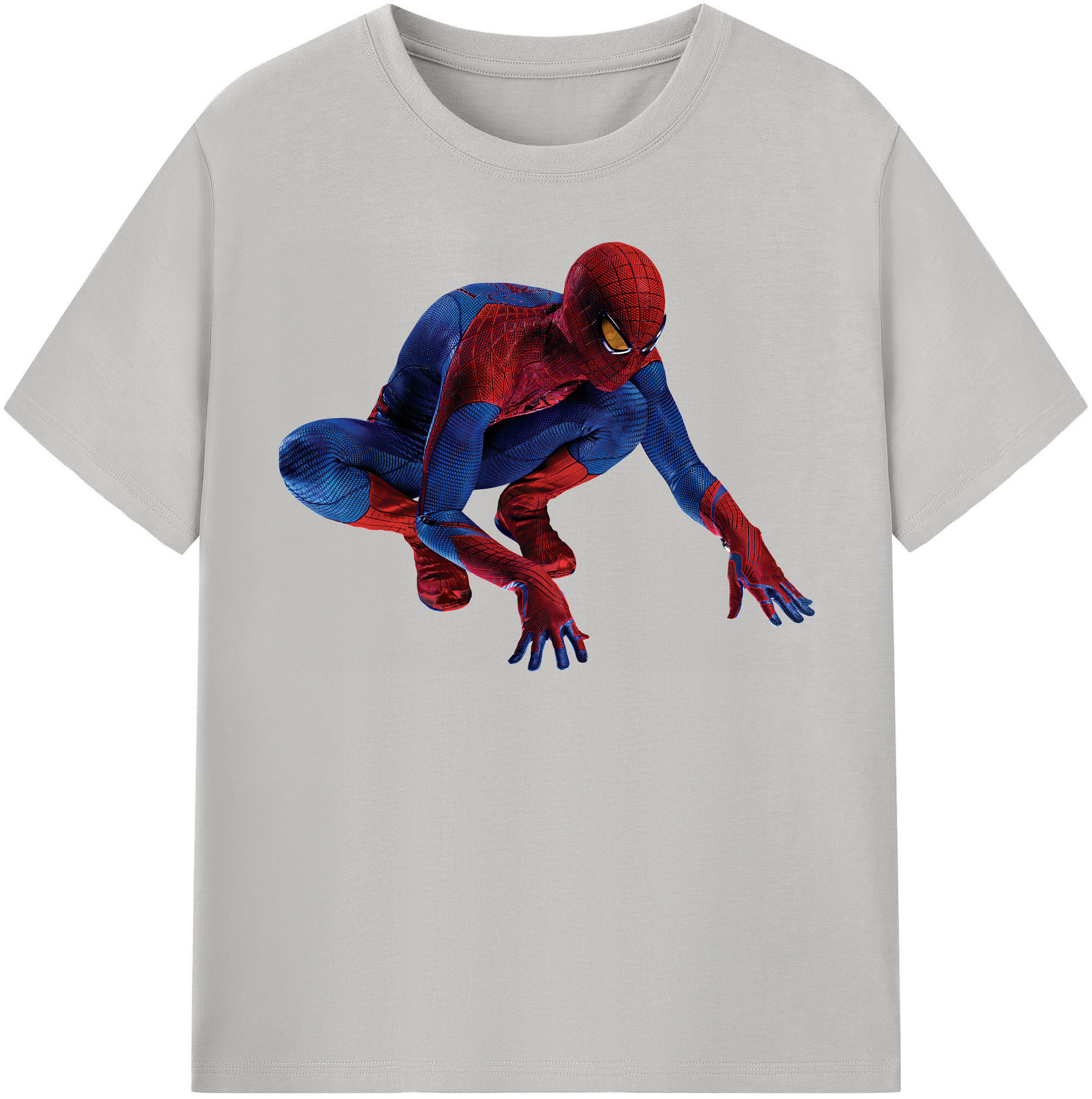 （画像用） Spider Man スパイダーマン レディースカジュアルプリントTシャツ（綿100％）