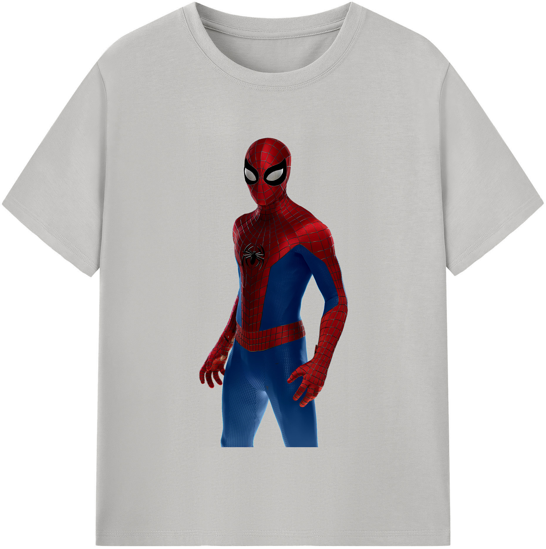 （画像用） Spider Man スパイダーマン レディースカジュアルプリントTシャツ（綿100％）