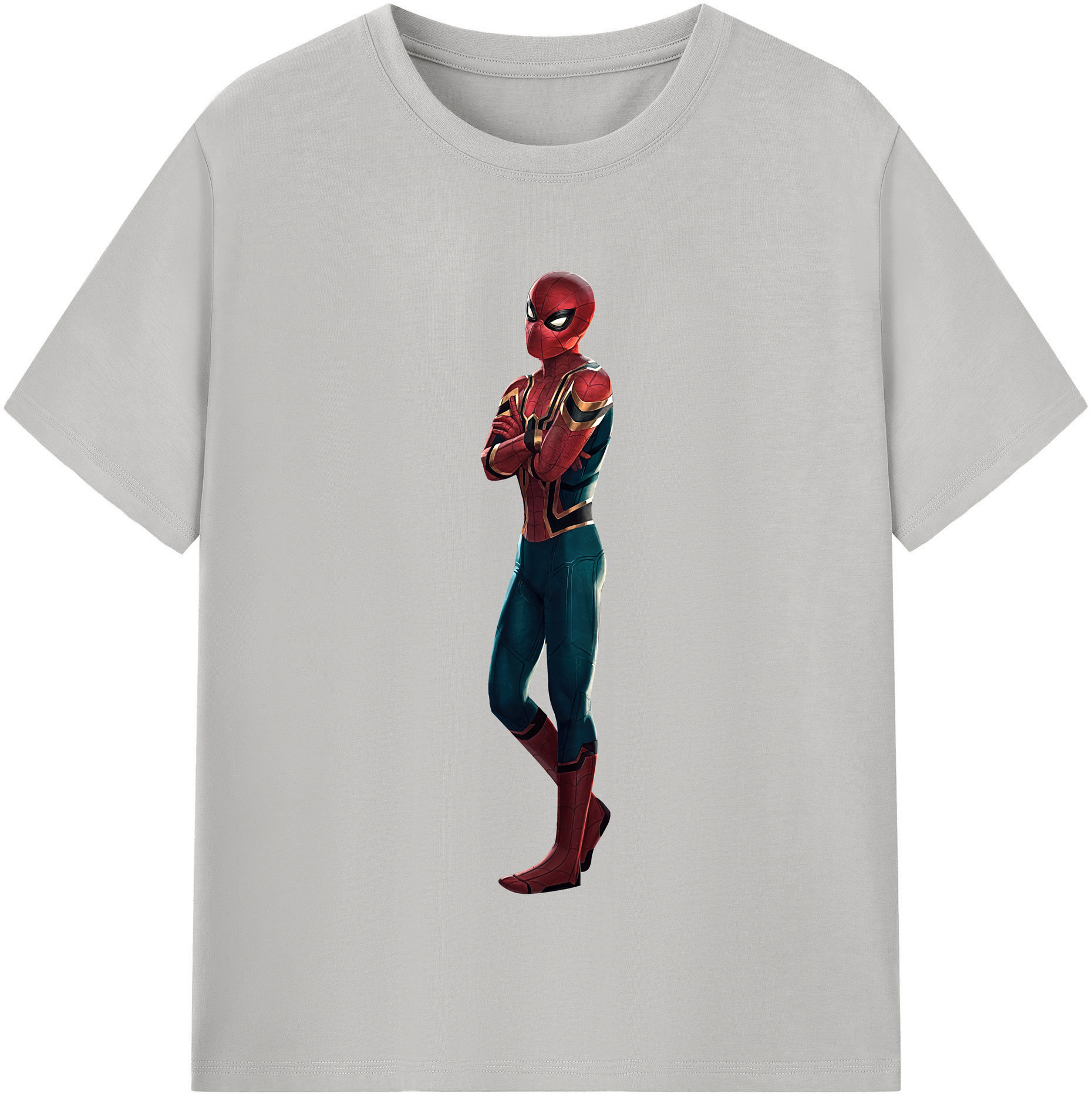 （画像用） Spider Man スパイダーマン レディースカジュアルプリントTシャツ（綿100％）