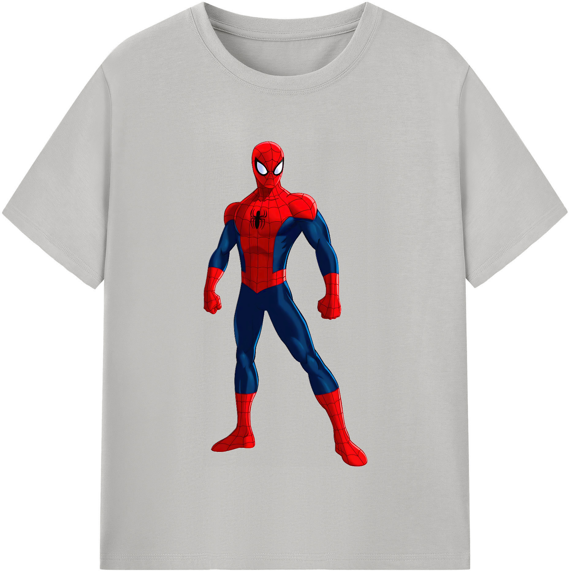 （画像用） Spider Man スパイダーマン レディースカジュアルプリントTシャツ（綿100％）