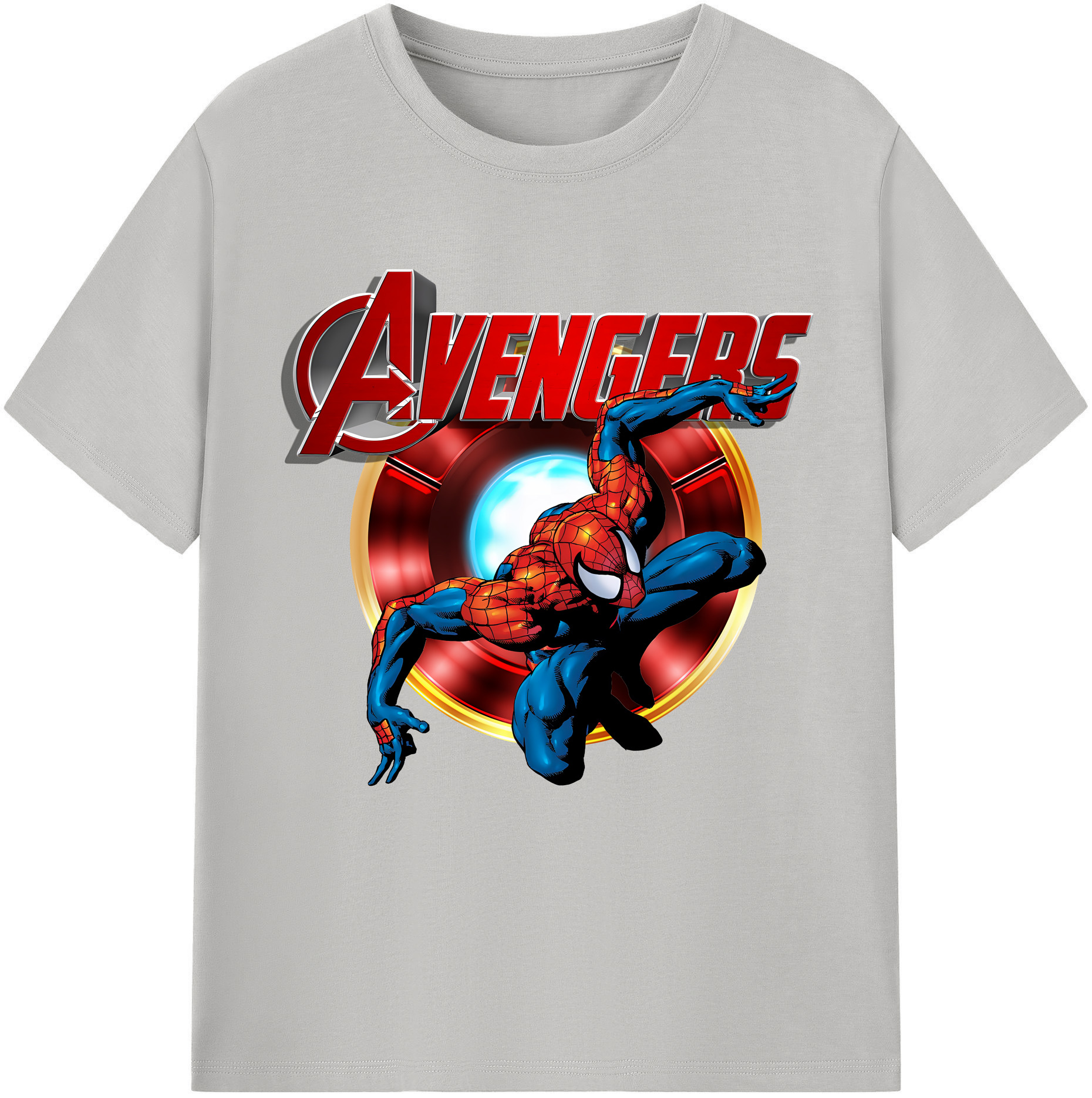 （画像用） Spider Man スパイダーマン レディースカジュアルプリントTシャツ（綿100％）
