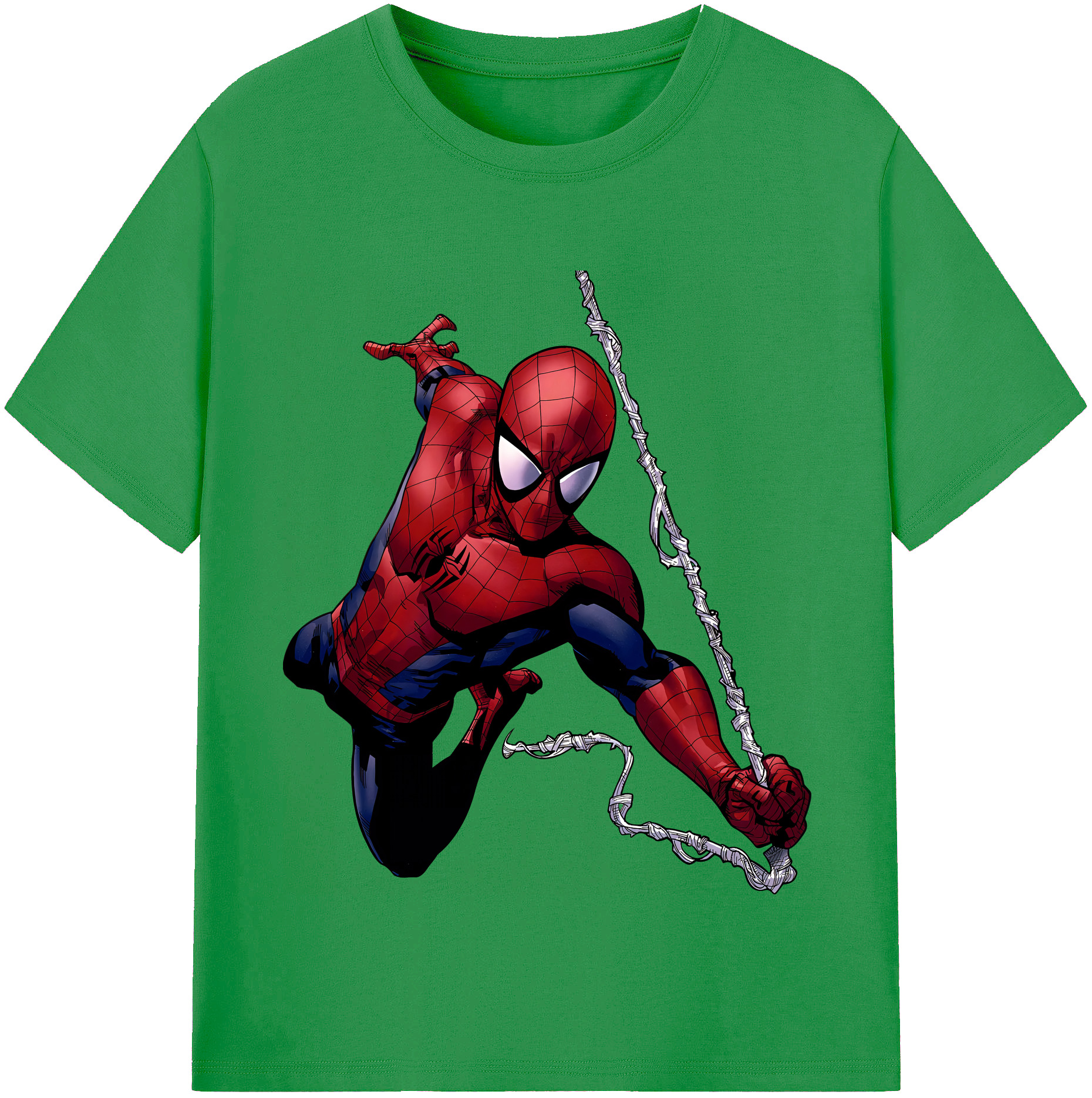 （画像用） Spider Man スパイダーマン レディースカジュアルプリントTシャツ（綿100％）
