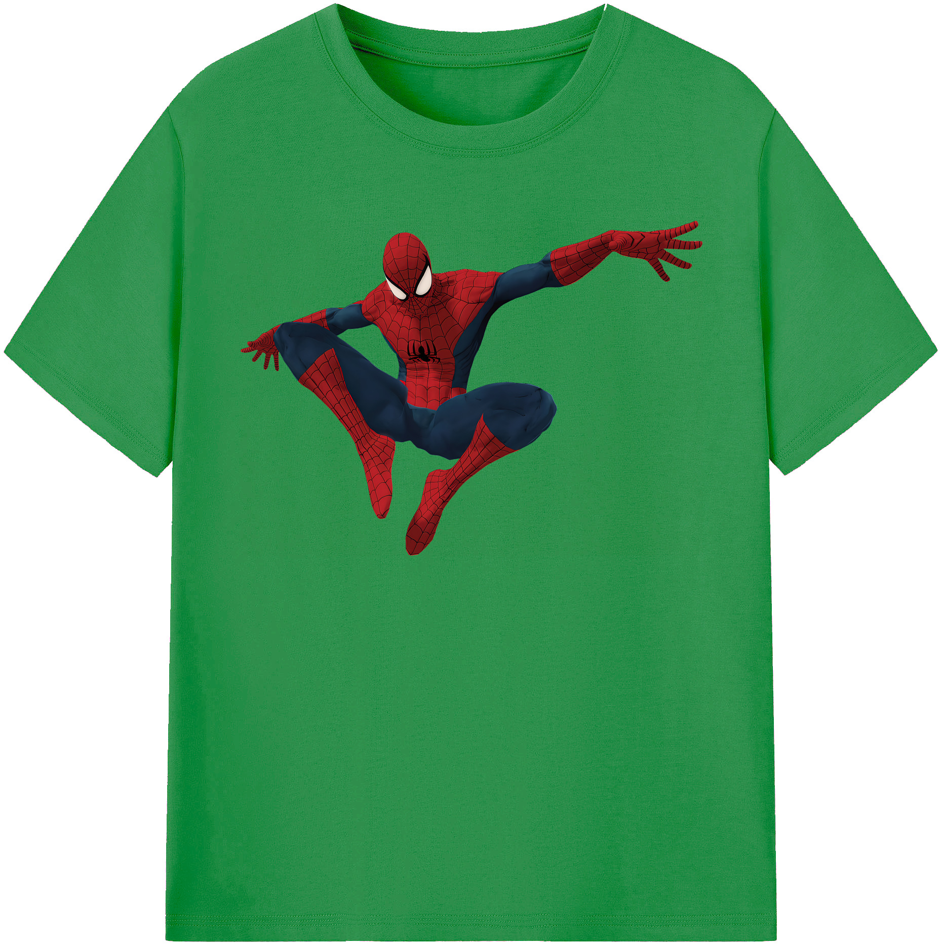 （画像用） Spider Man スパイダーマン レディースカジュアルプリントTシャツ（綿100％）
