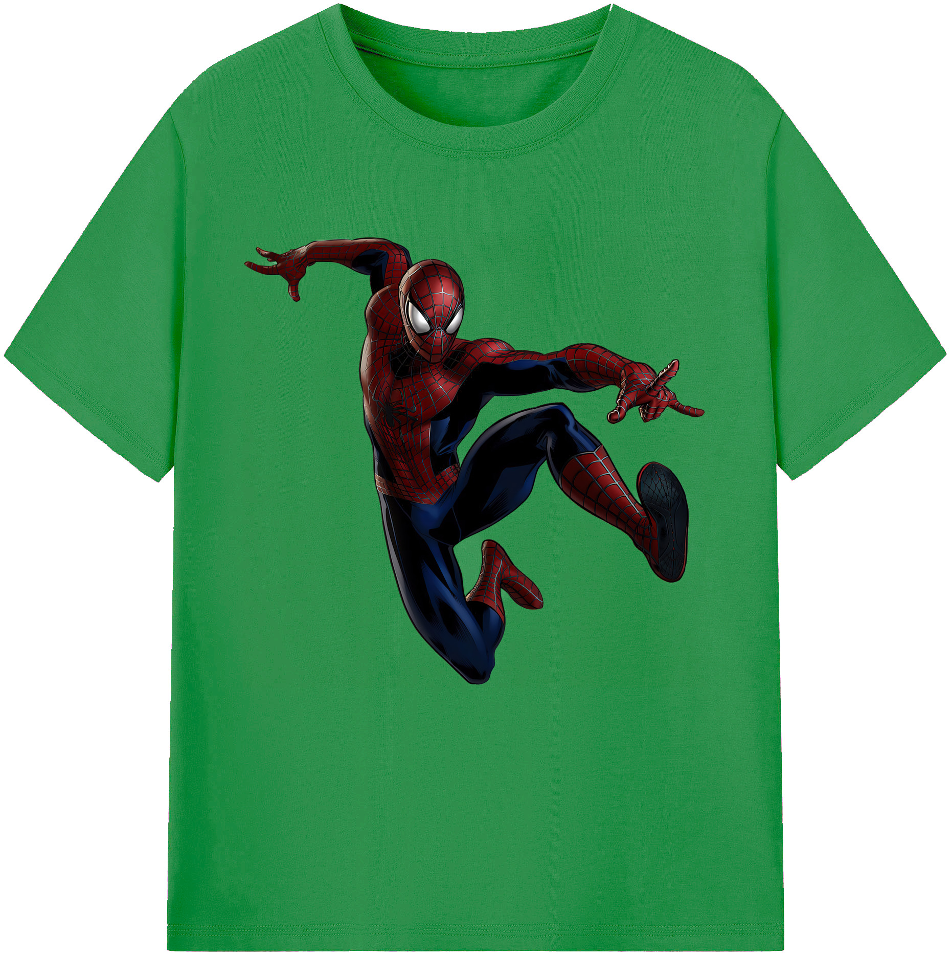 （画像用） Spider Man スパイダーマン レディースカジュアルプリントTシャツ（綿100％）