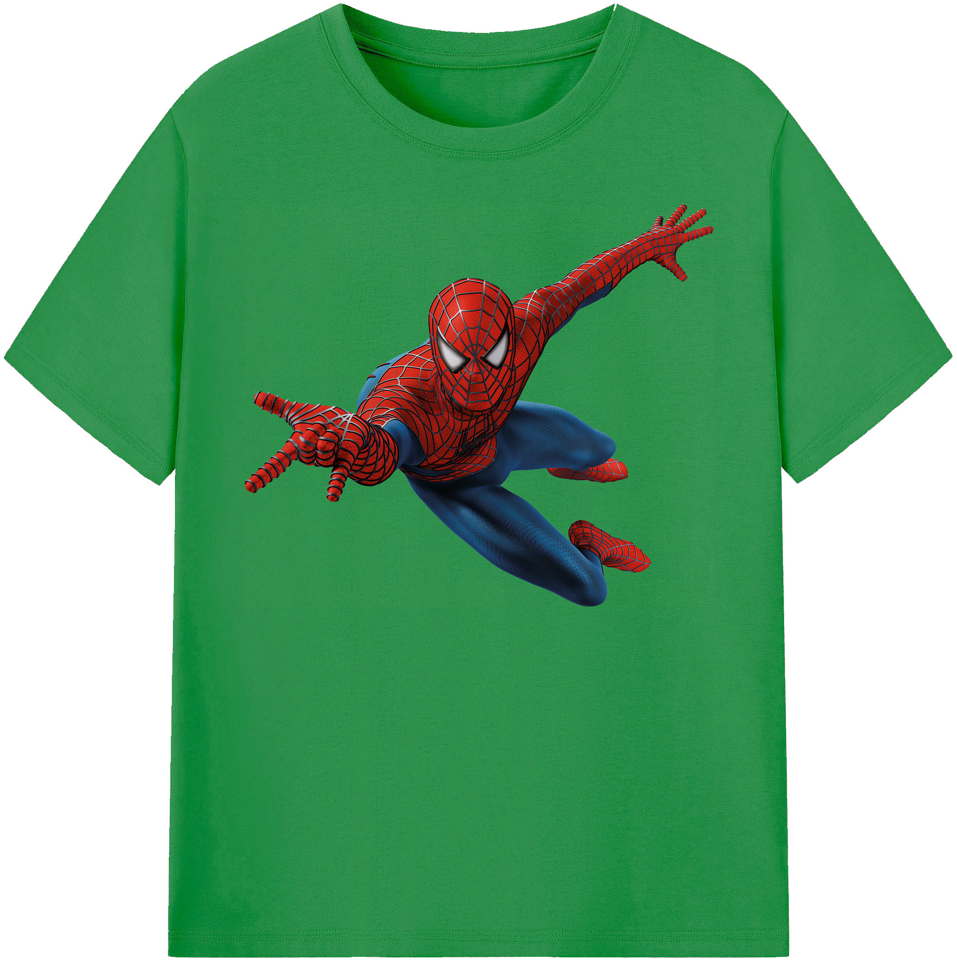 （画像用） Spider Man スパイダーマン レディースカジュアルプリントTシャツ（綿100％）
