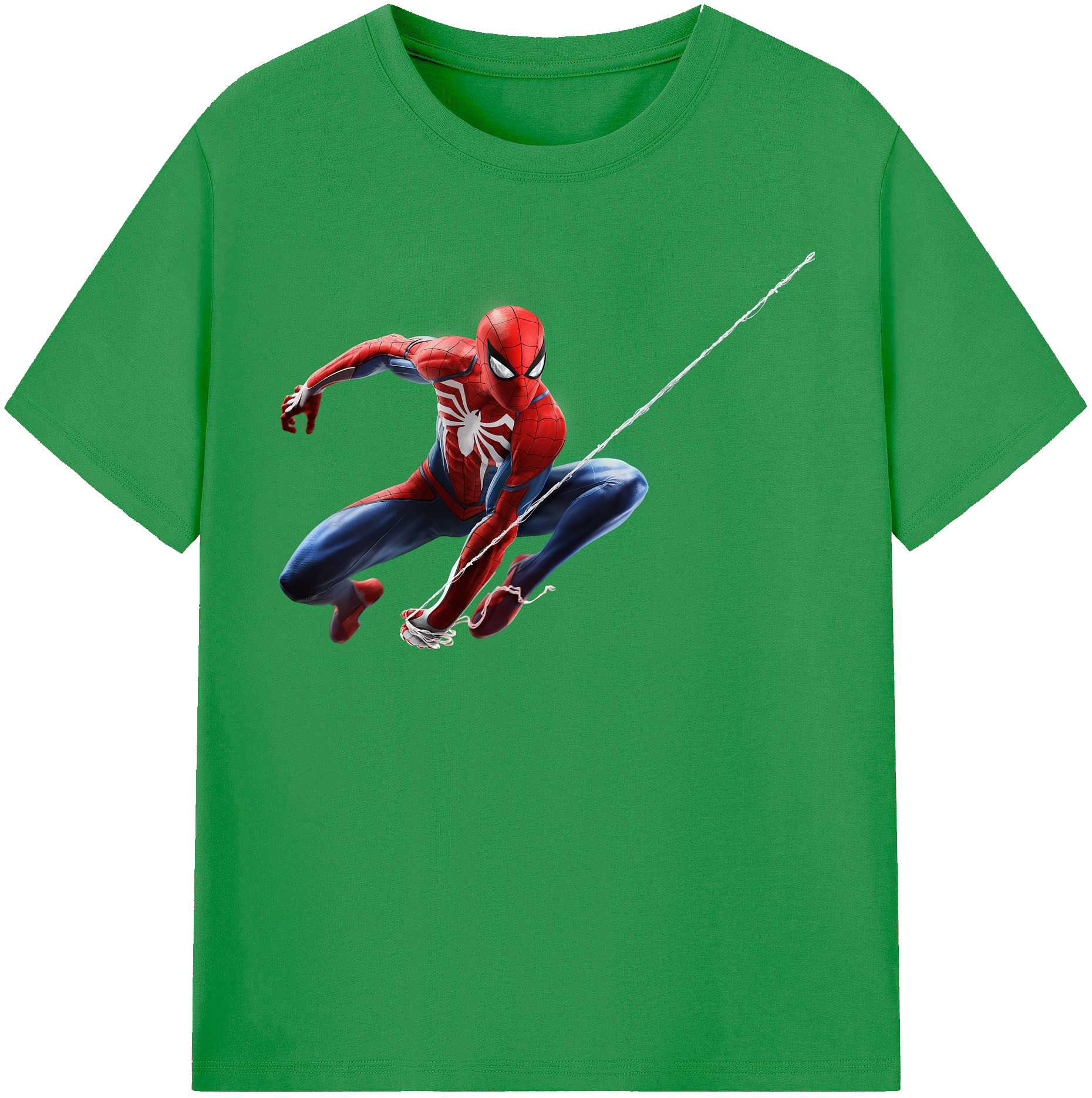（画像用） Spider Man スパイダーマン レディースカジュアルプリントTシャツ（綿100％）