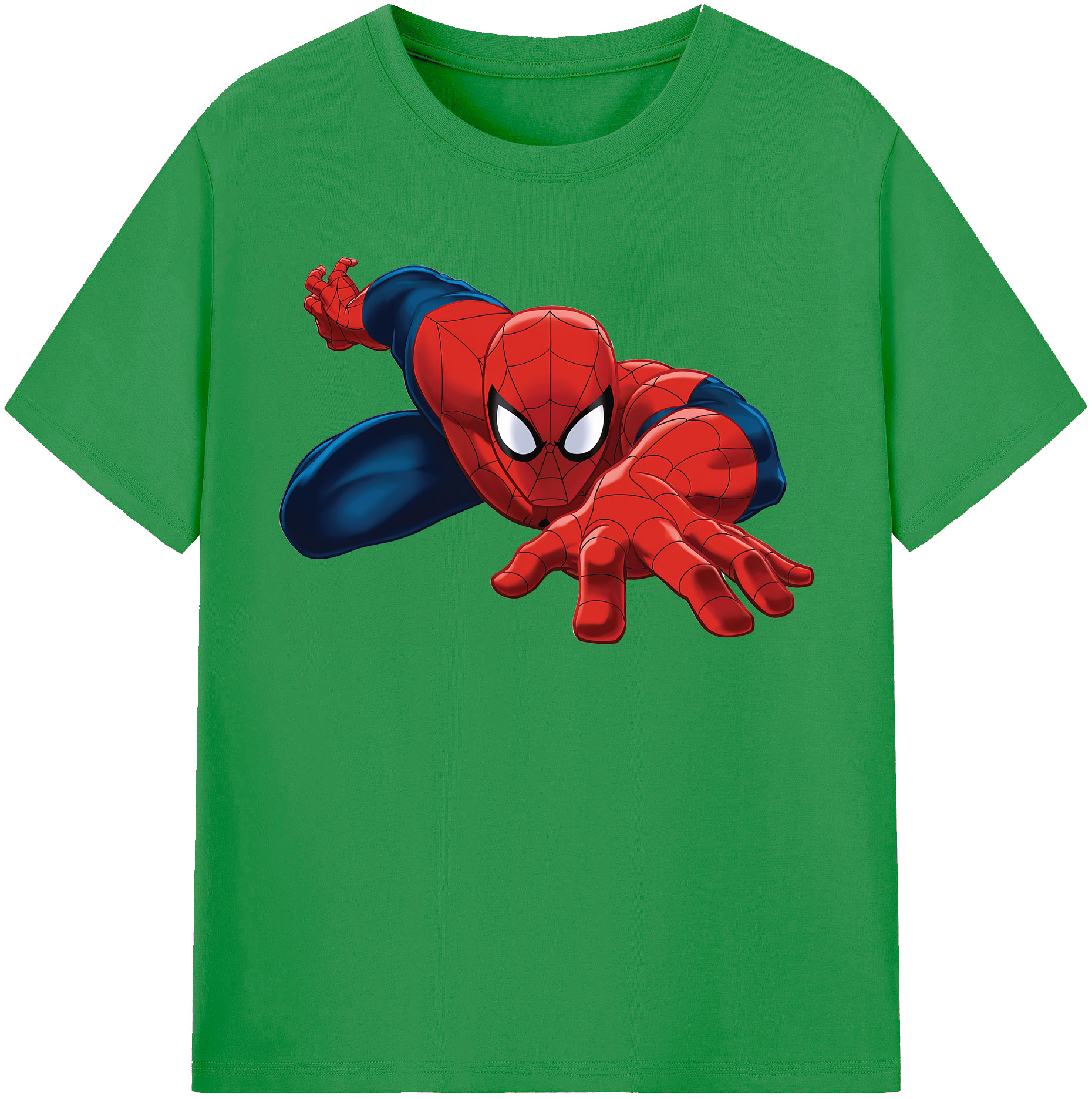 （画像用） Spider Man スパイダーマン レディースカジュアルプリントTシャツ（綿100％）