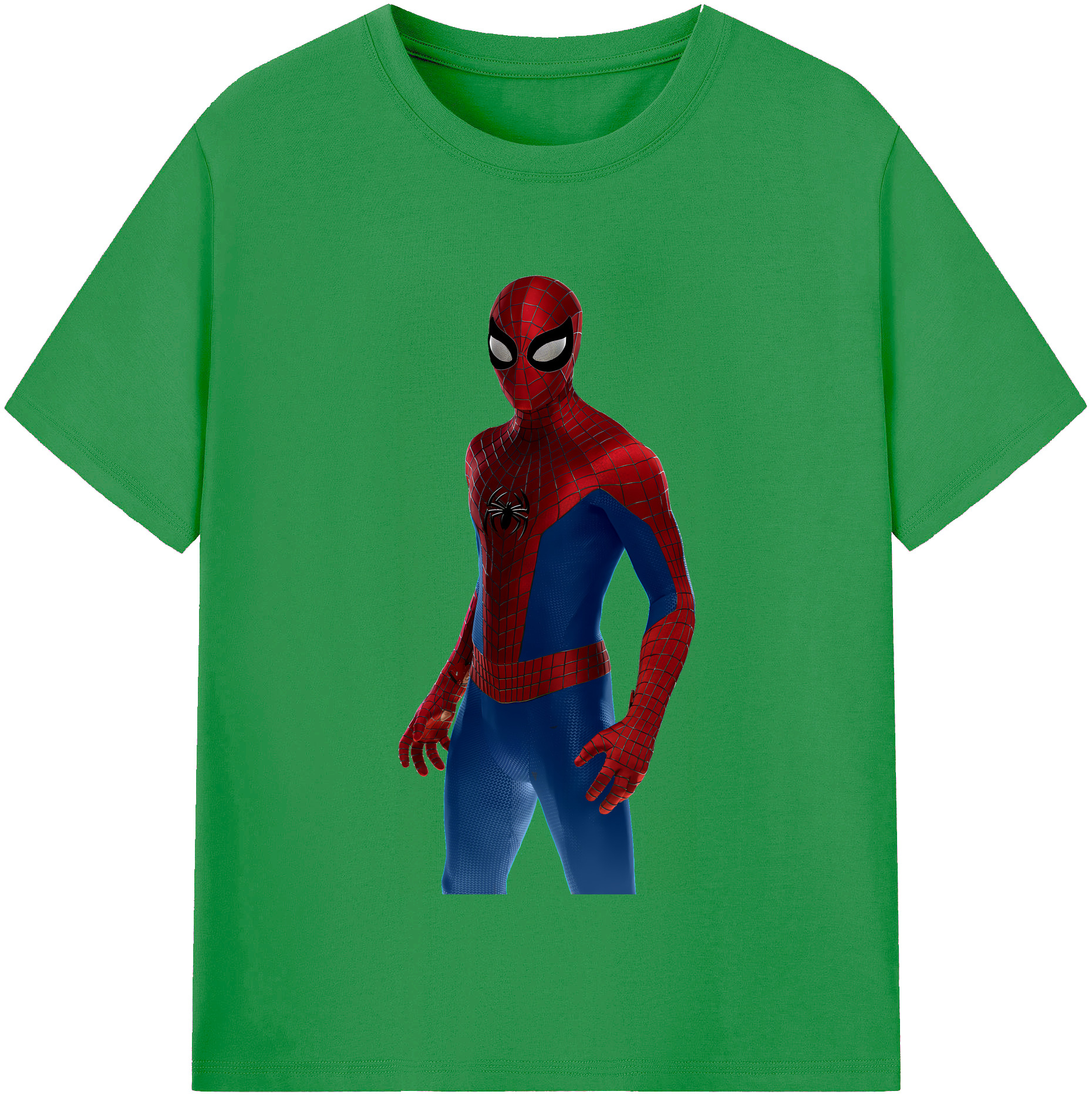 （画像用） Spider Man スパイダーマン レディースカジュアルプリントTシャツ（綿100％）