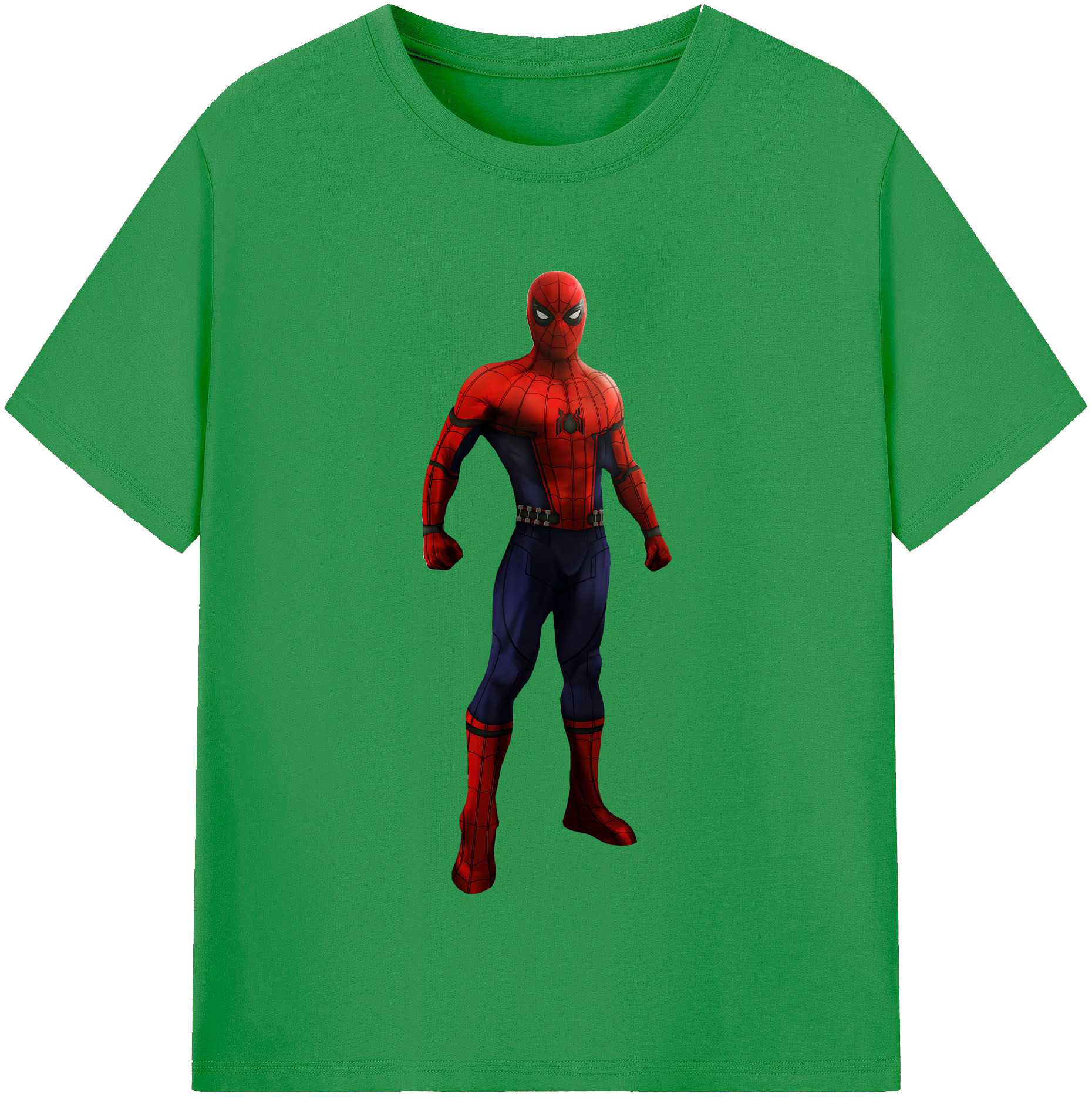 （画像用） Spider Man スパイダーマン レディースカジュアルプリントTシャツ（綿100％）