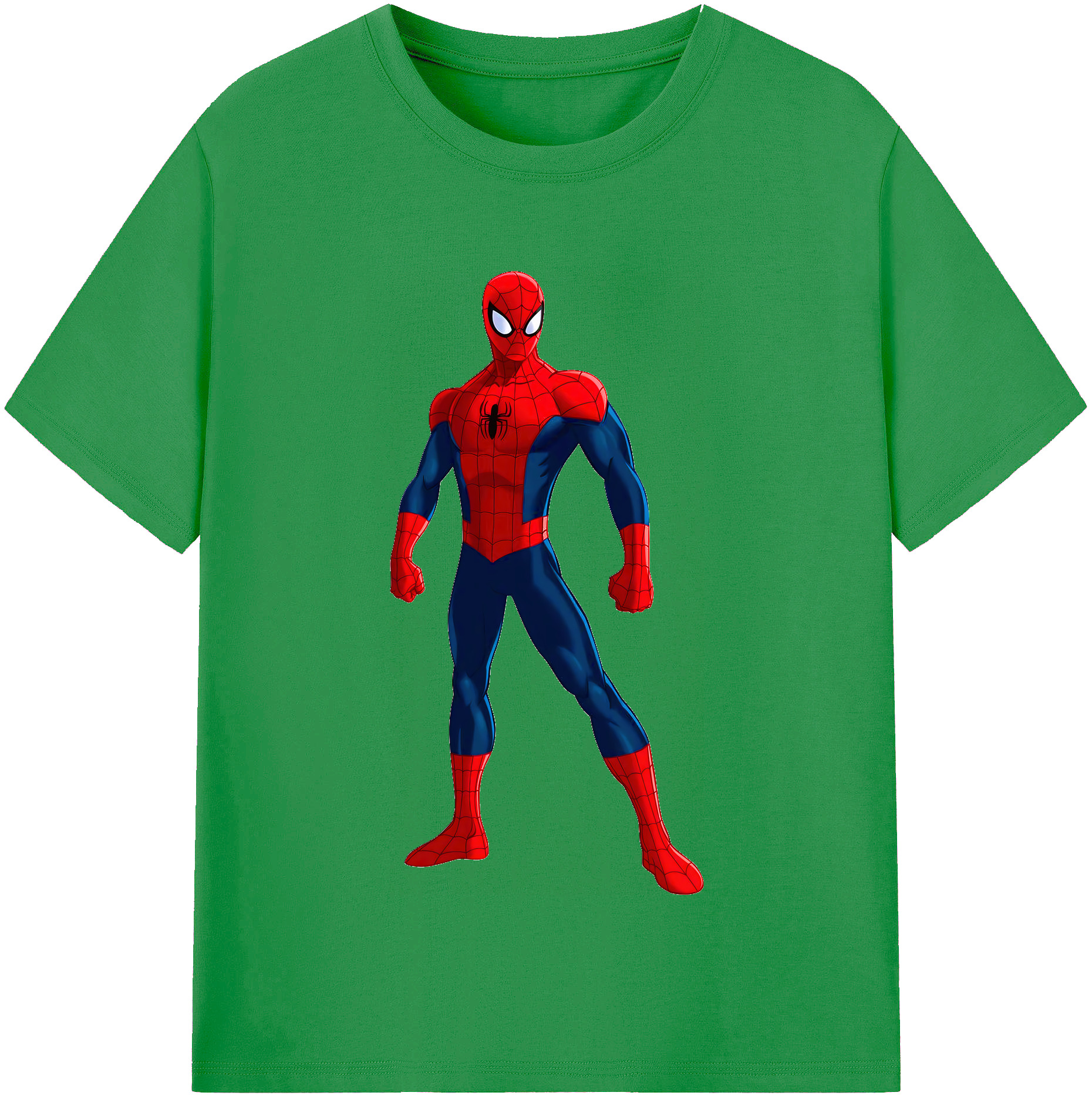 （画像用） Spider Man スパイダーマン レディースカジュアルプリントTシャツ（綿100％）