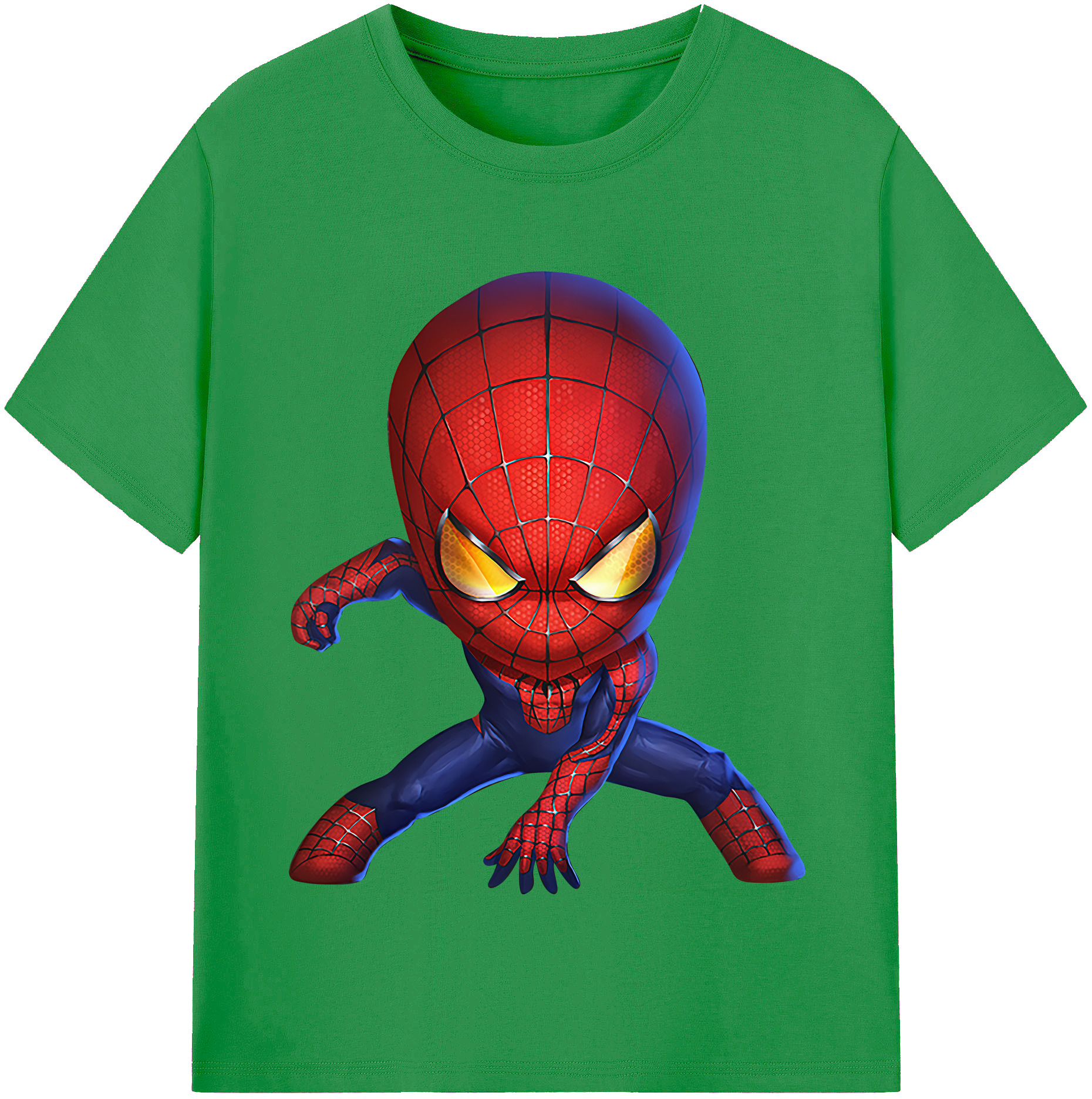 （画像用） Spider Man スパイダーマン レディースカジュアルプリントTシャツ（綿100％）