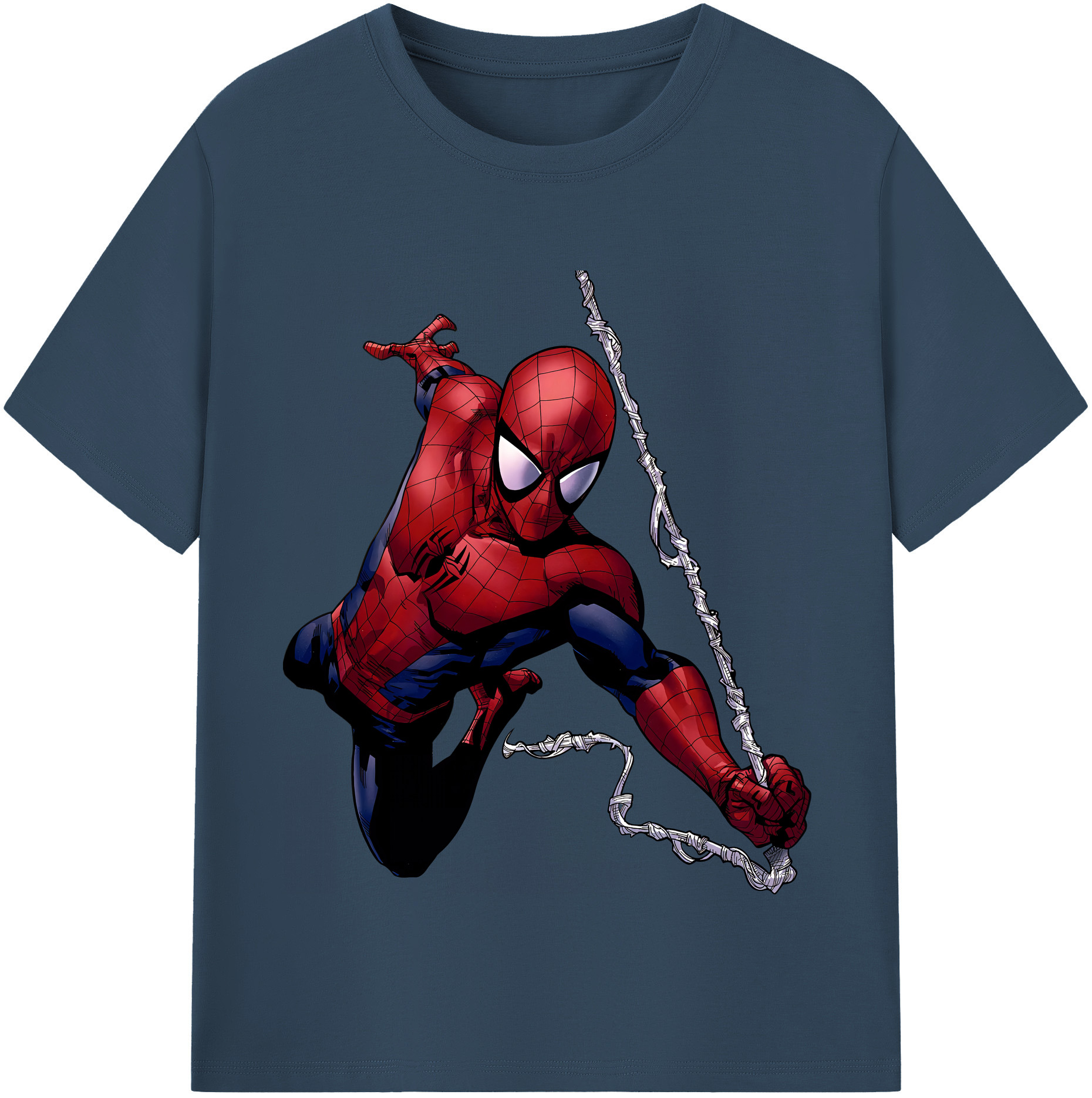 （画像用） Spider Man スパイダーマン レディースカジュアルプリントTシャツ（綿100％）