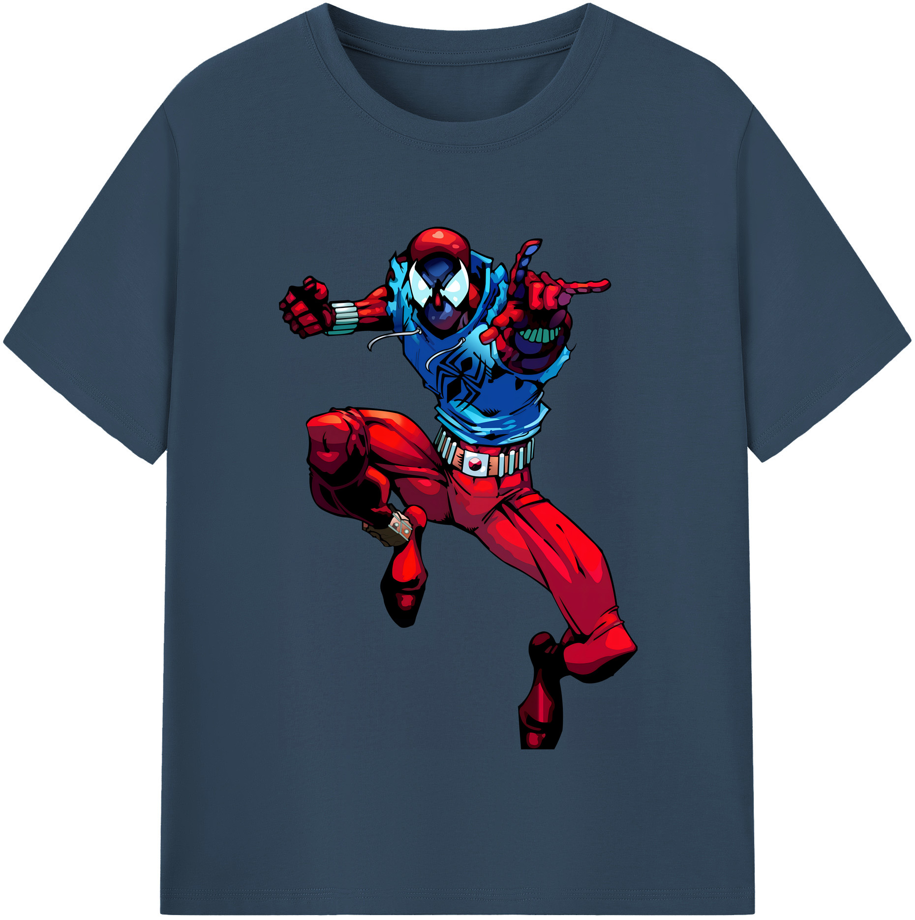 （画像用） Spider Man スパイダーマン レディースカジュアルプリントTシャツ（綿100％）