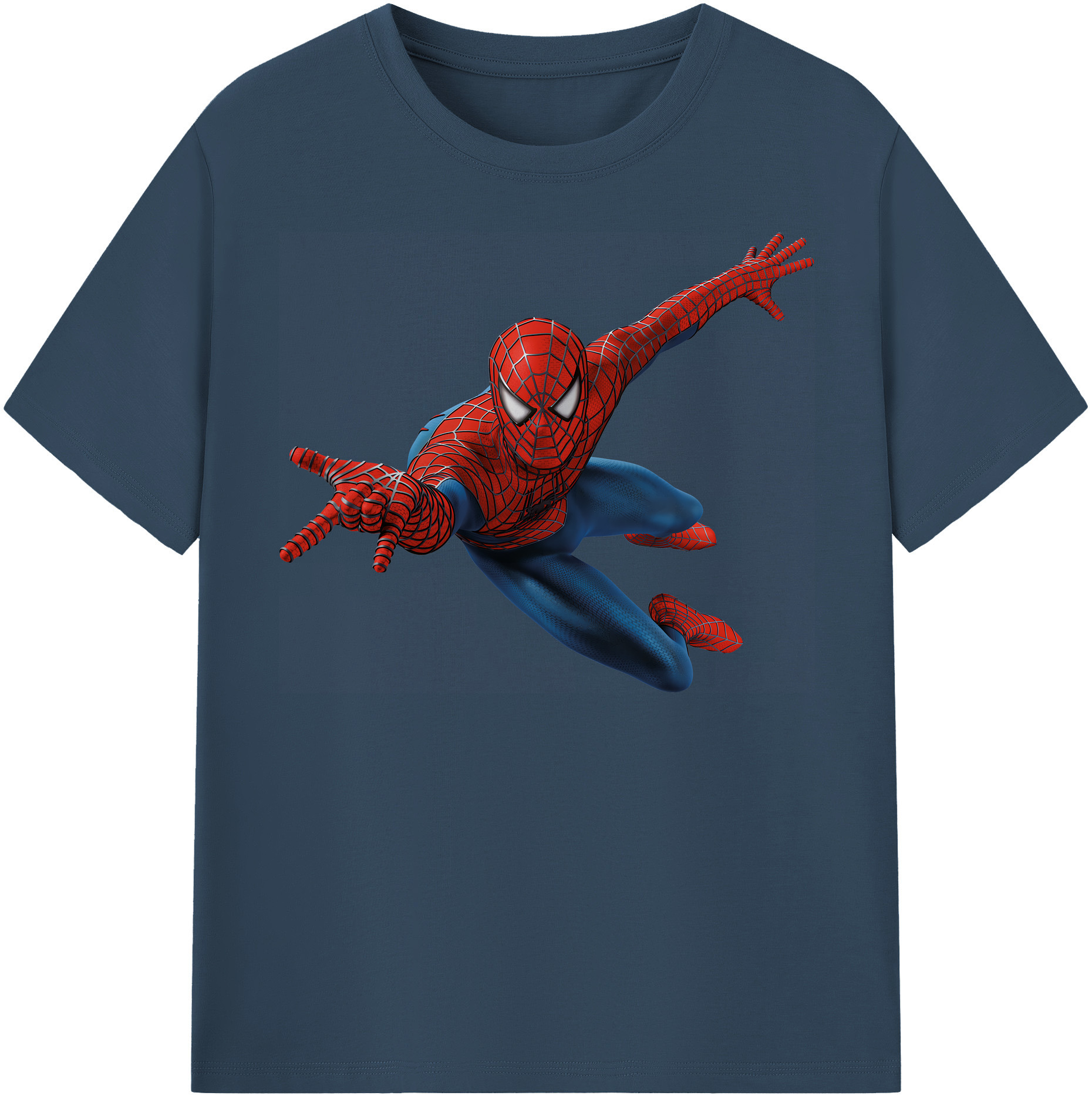 （画像用） Spider Man スパイダーマン レディースカジュアルプリントTシャツ（綿100％）
