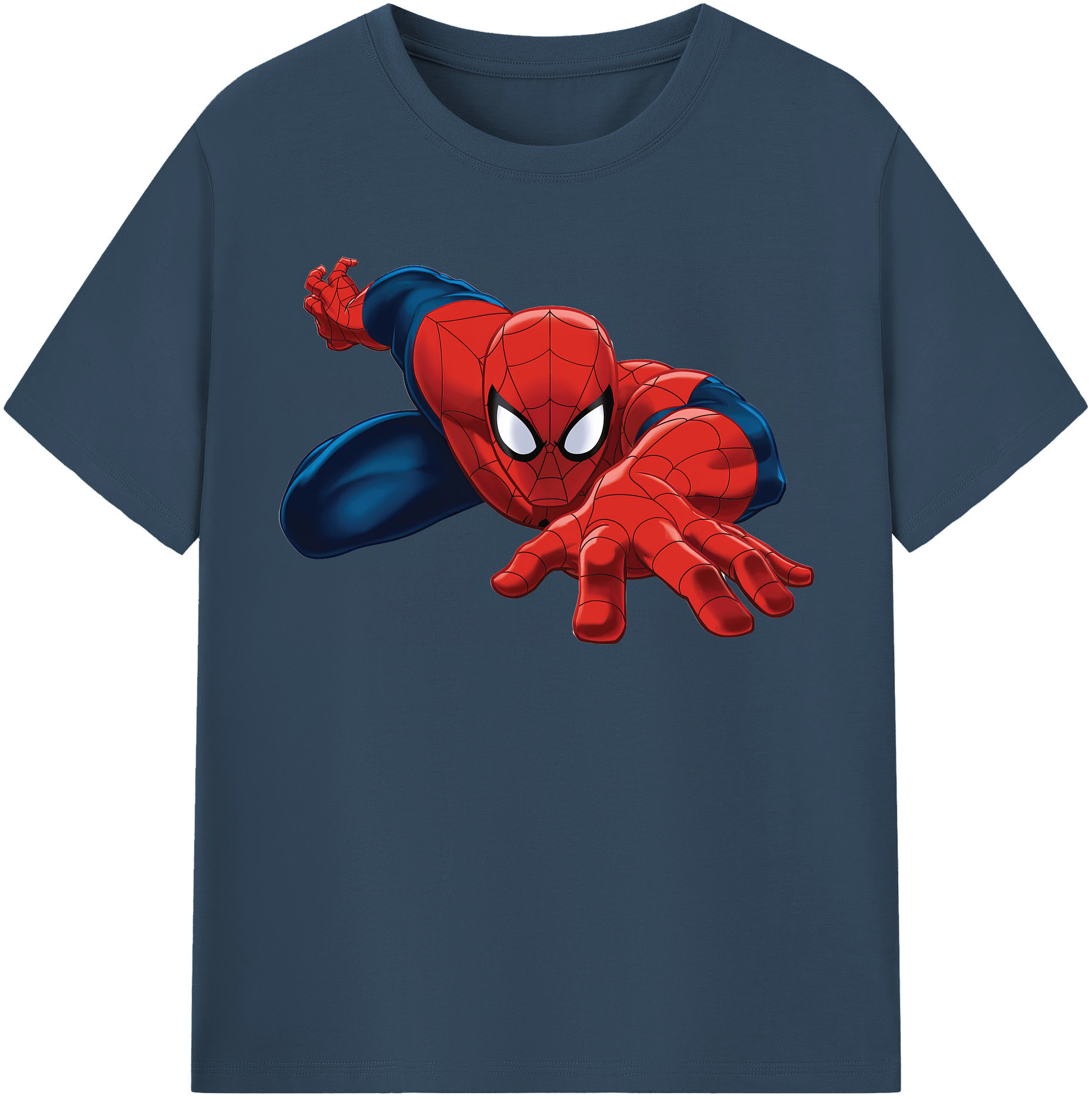 （画像用） Spider Man スパイダーマン レディースカジュアルプリントTシャツ（綿100％）