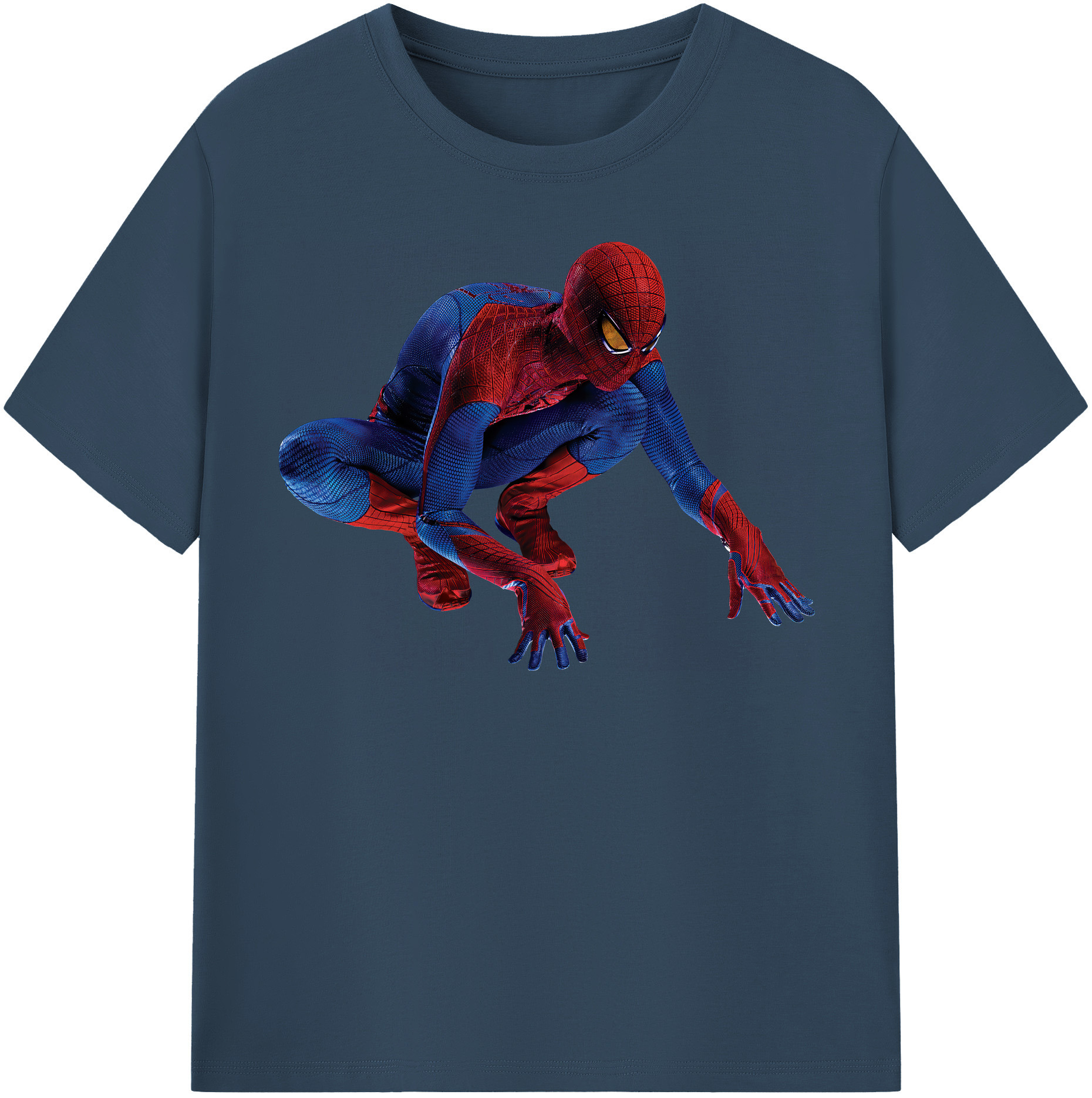 （画像用） Spider Man スパイダーマン レディースカジュアルプリントTシャツ（綿100％）