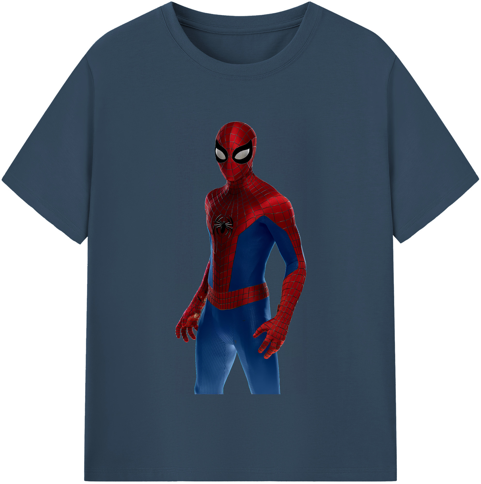 （画像用） Spider Man スパイダーマン レディースカジュアルプリントTシャツ（綿100％）
