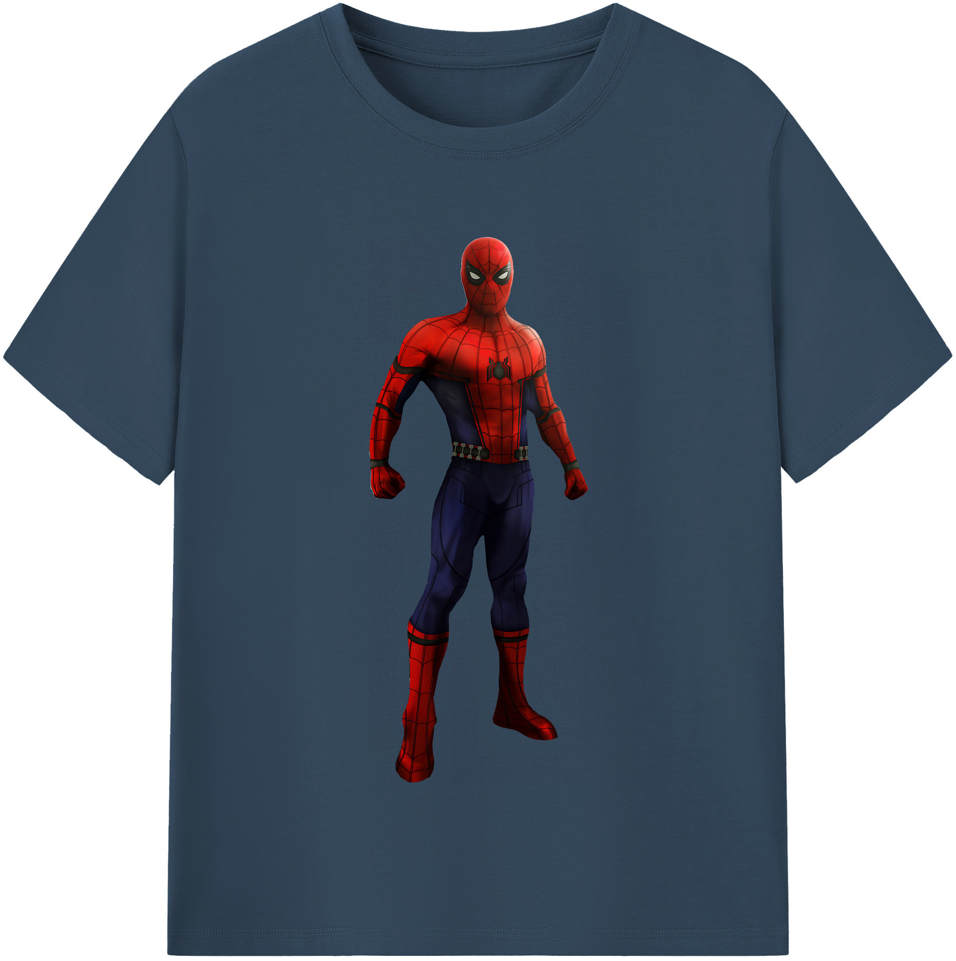 （画像用） Spider Man スパイダーマン レディースカジュアルプリントTシャツ（綿100％）