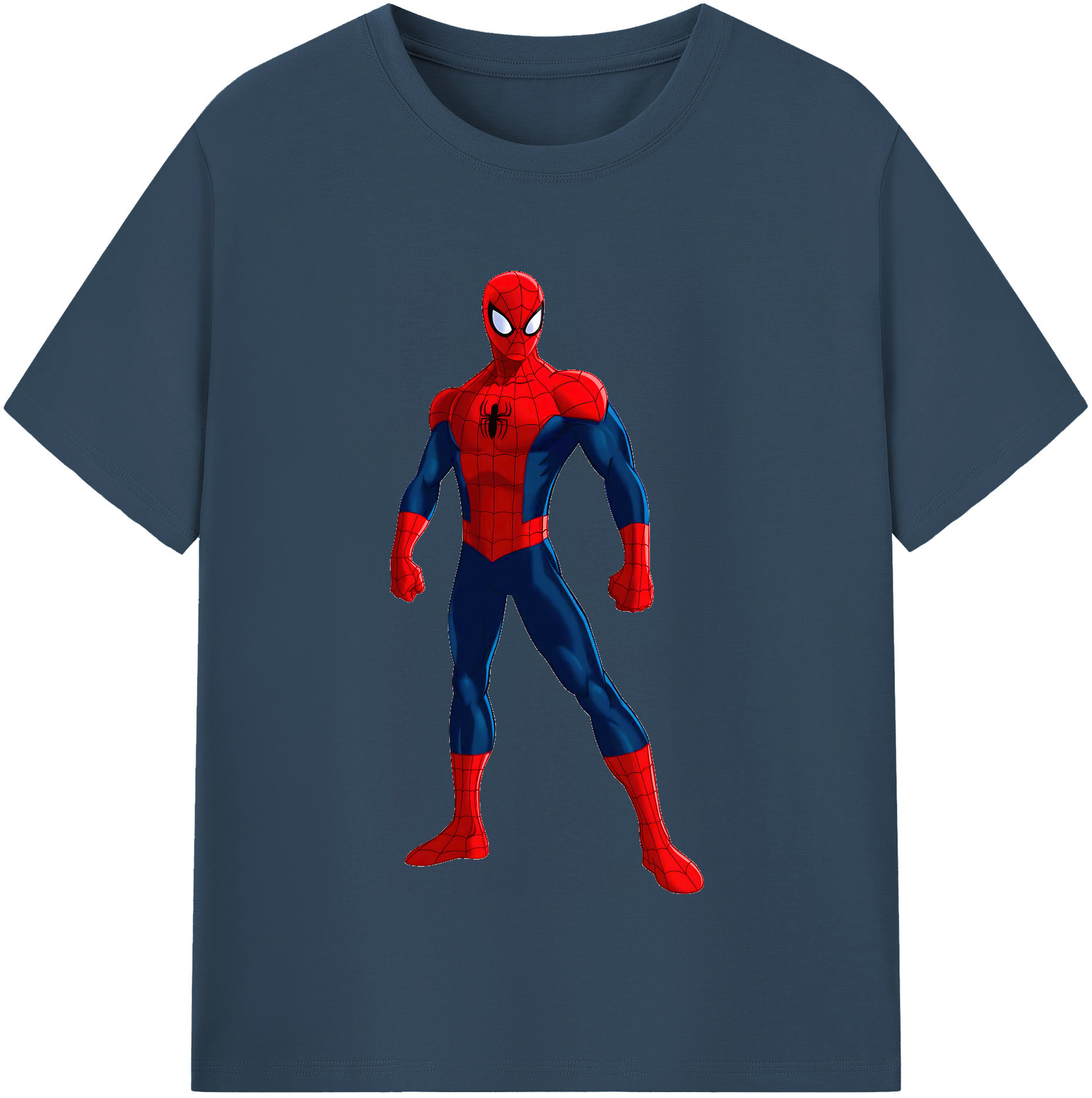 （画像用） Spider Man スパイダーマン レディースカジュアルプリントTシャツ（綿100％）
