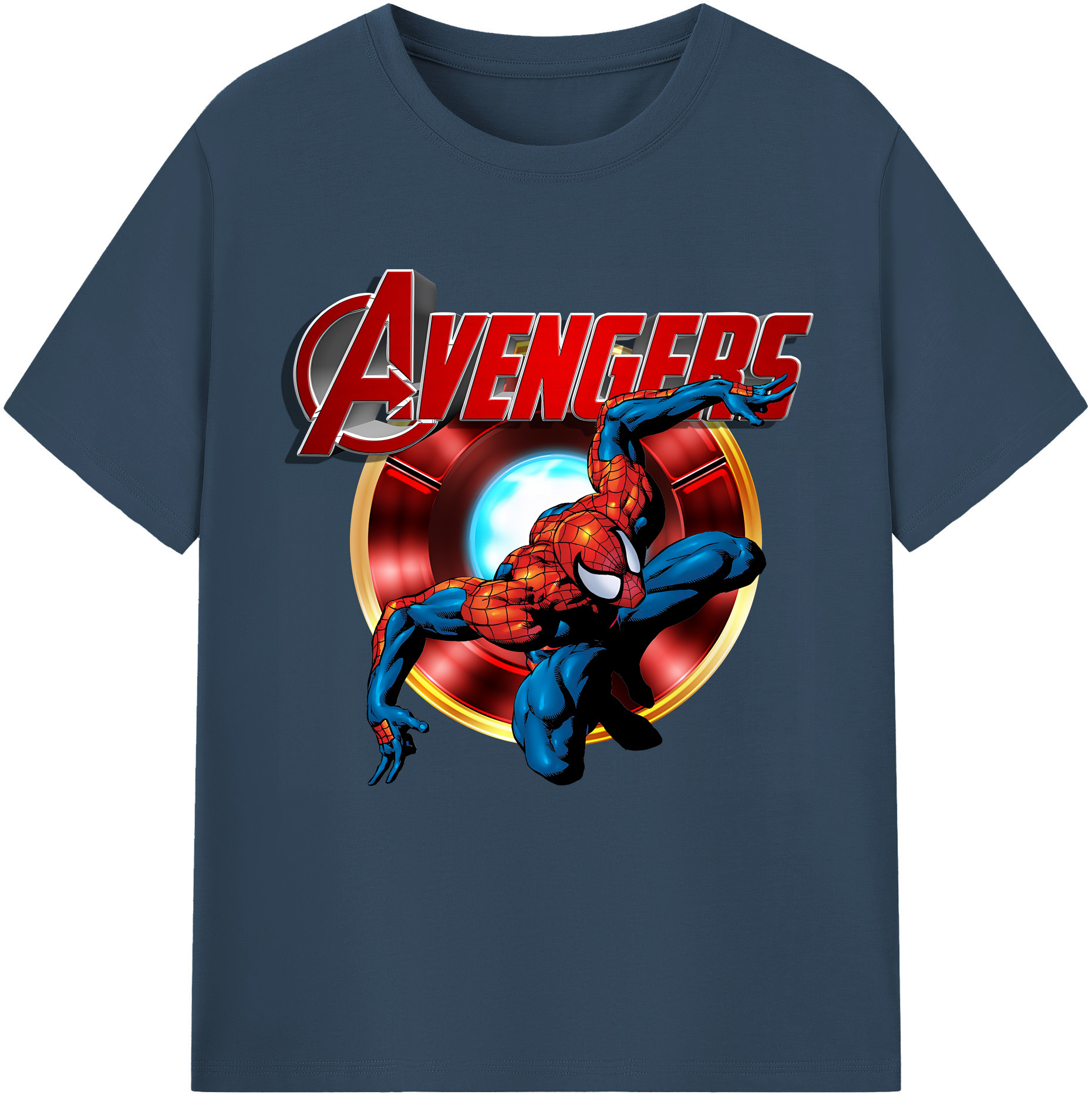 （画像用） Spider Man スパイダーマン レディースカジュアルプリントTシャツ（綿100％）