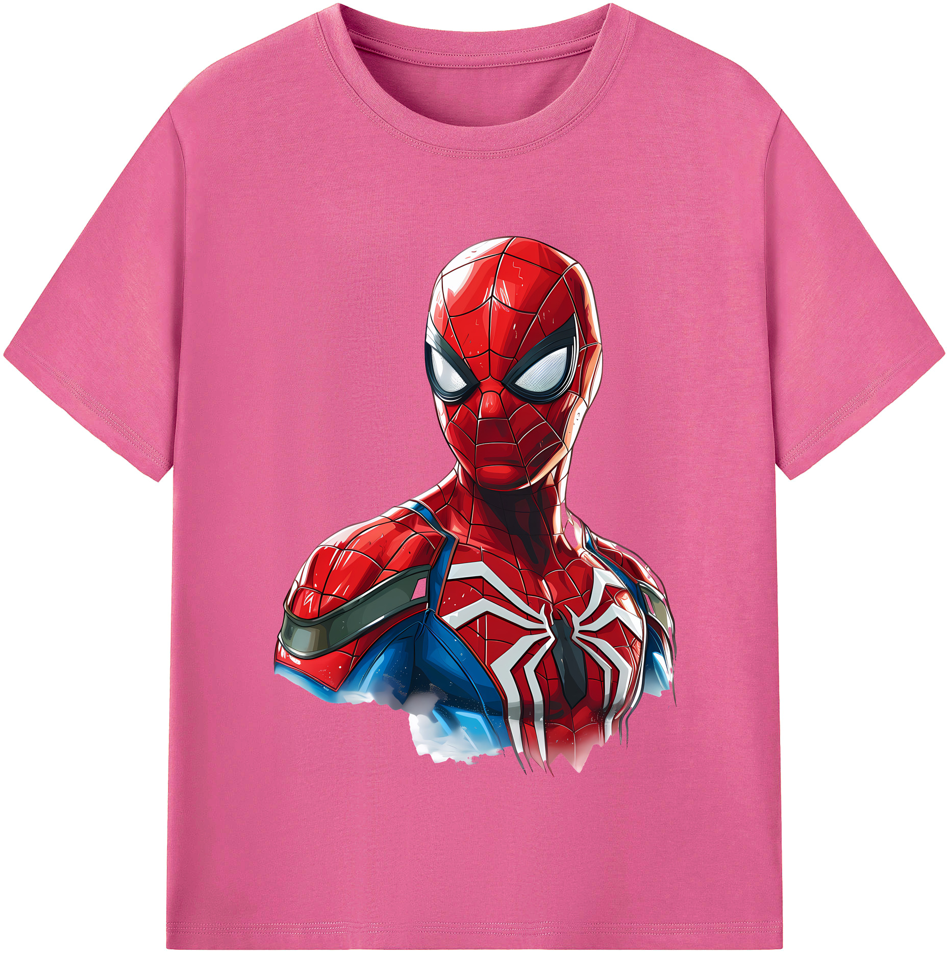 （画像用） Spider Man スパイダーマン レディースカジュアルプリントTシャツ（綿100％）