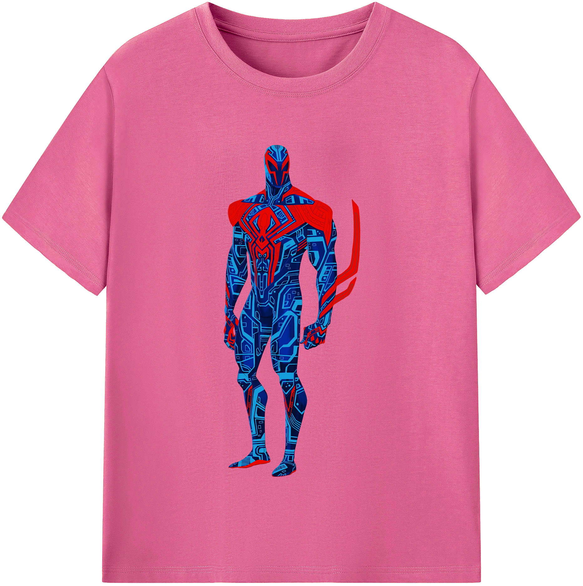 （画像用） Spider Man スパイダーマン レディースカジュアルプリントTシャツ（綿100％）
