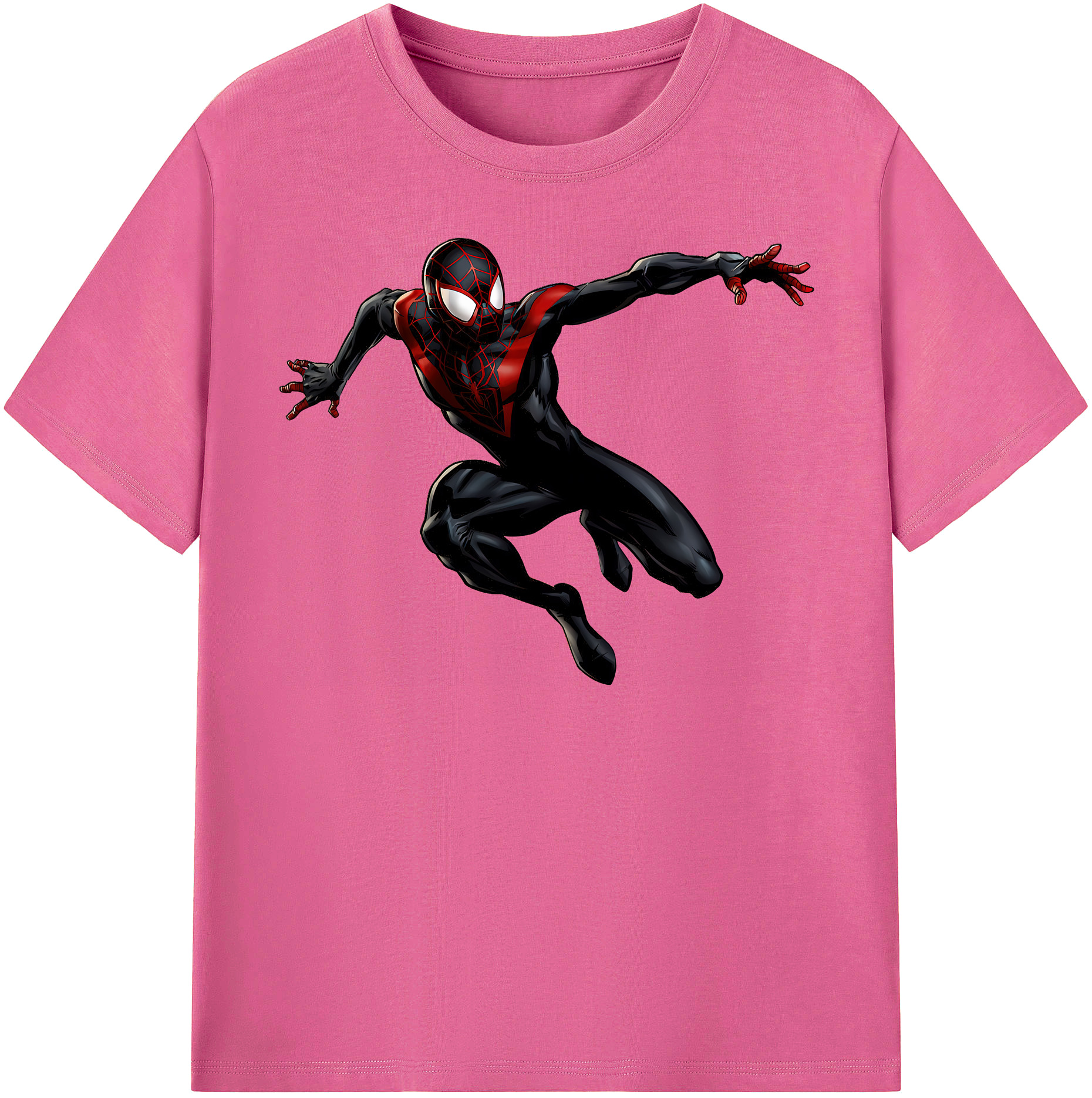 （画像用） Spider Man スパイダーマン レディースカジュアルプリントTシャツ（綿100％）