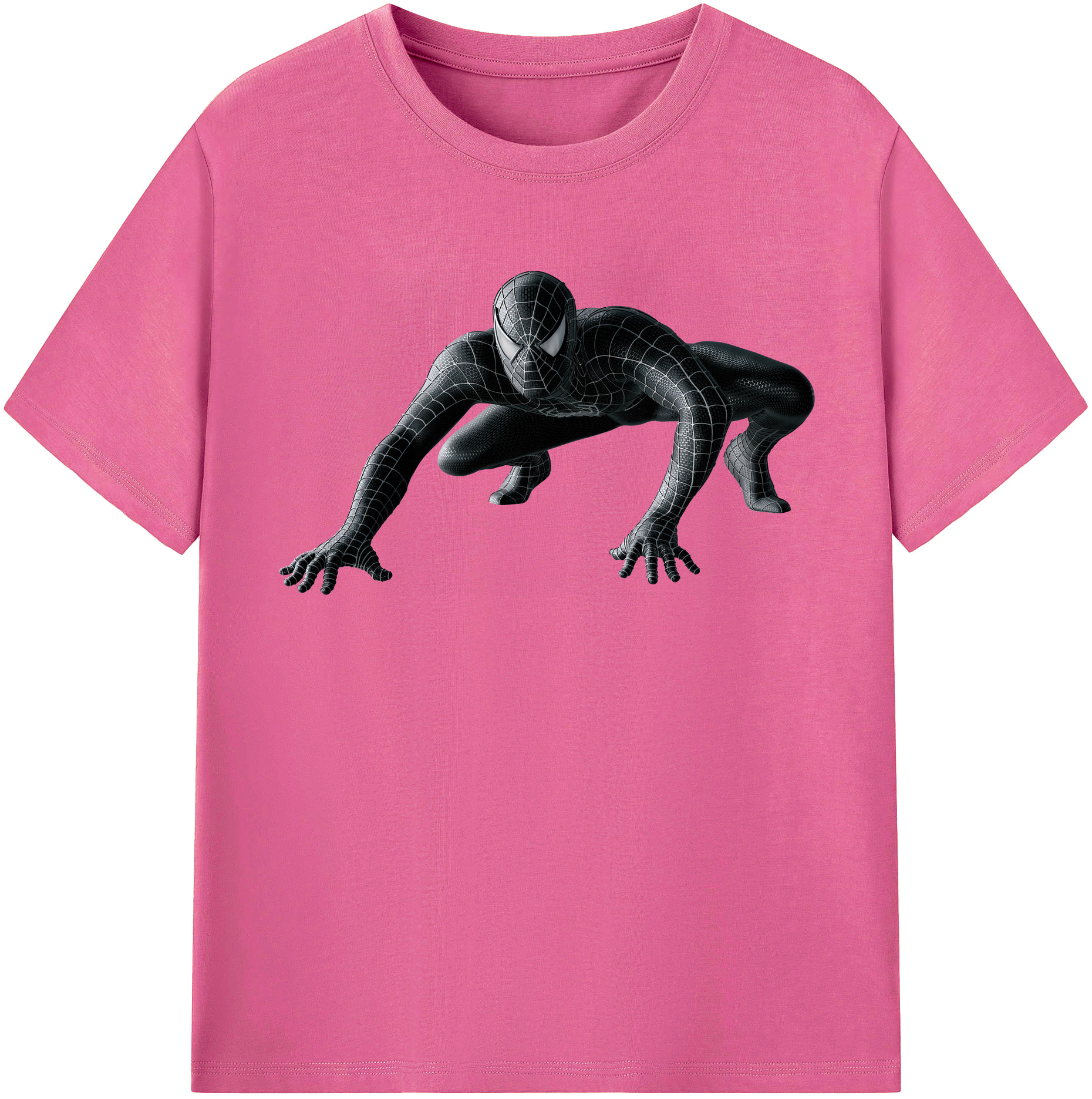 （画像用） Spider Man スパイダーマン レディースカジュアルプリントTシャツ（綿100％）