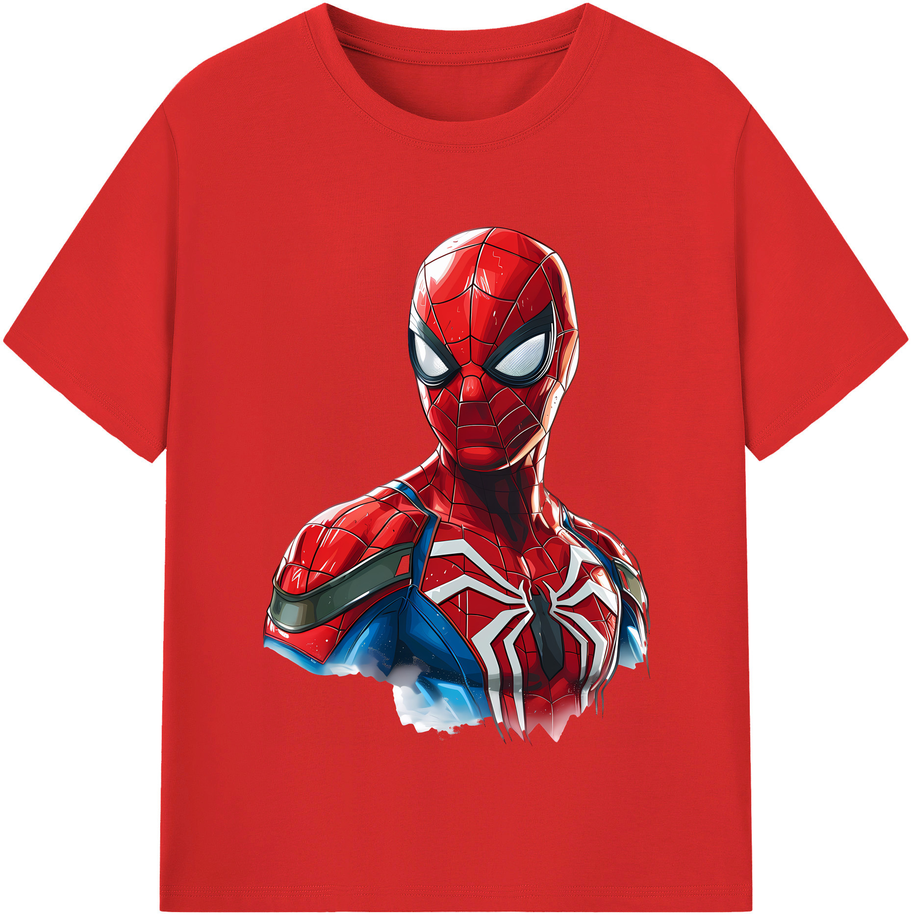 （画像用） Spider Man スパイダーマン レディースカジュアルプリントTシャツ（綿100％）