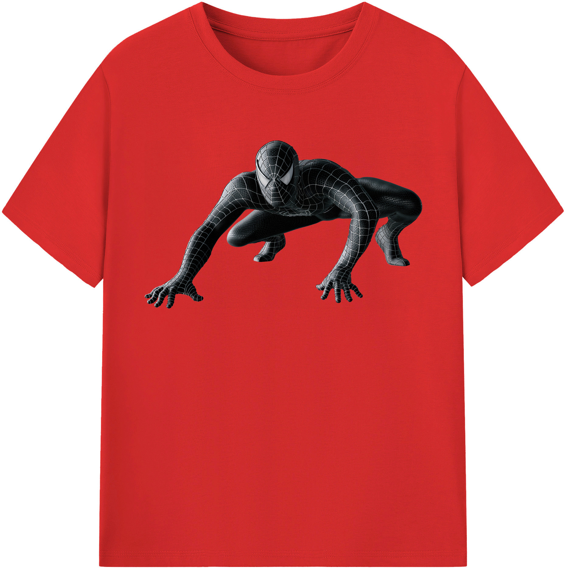（画像用） Spider Man スパイダーマン レディースカジュアルプリントTシャツ（綿100％）