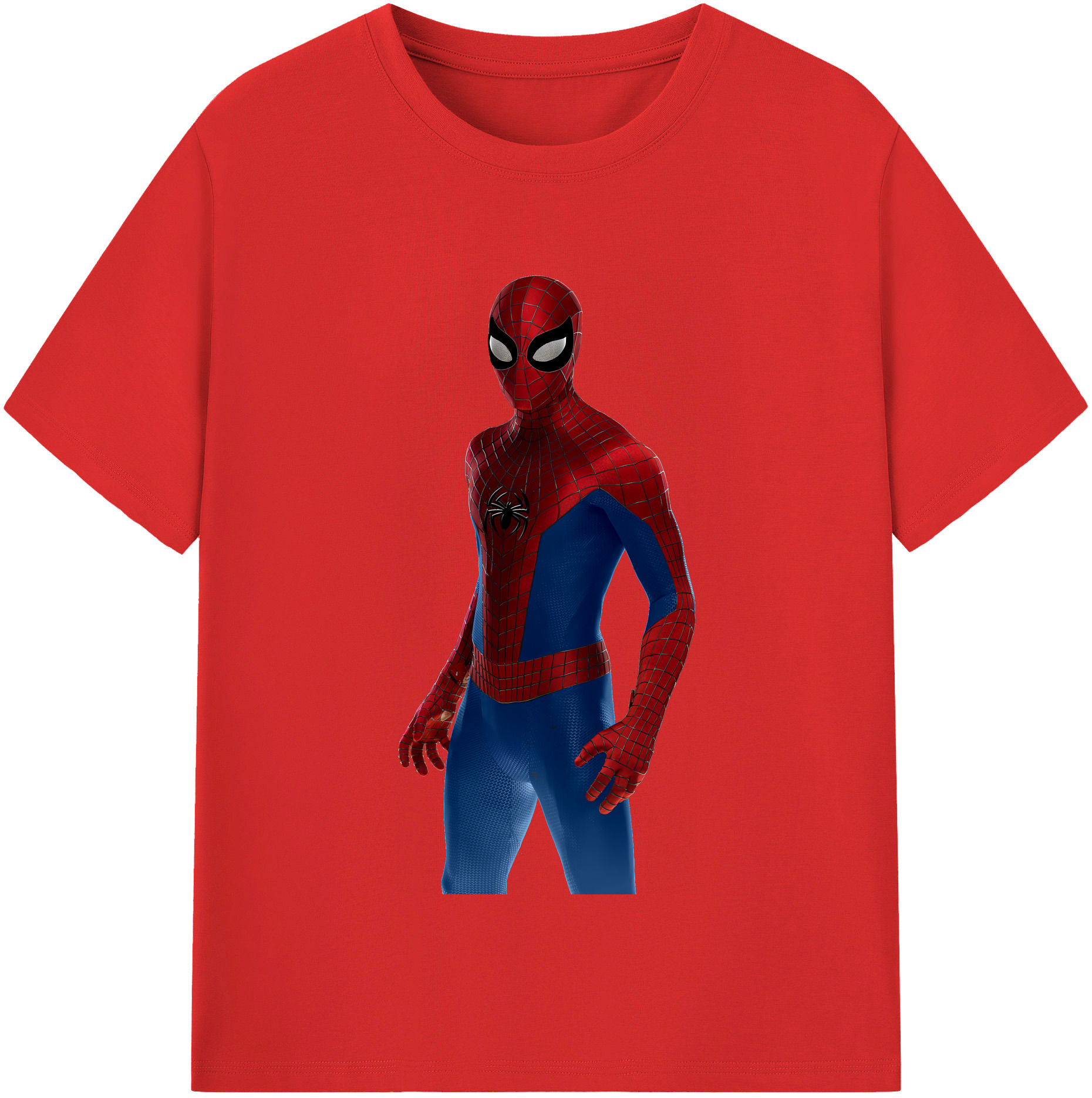 （画像用） Spider Man スパイダーマン レディースカジュアルプリントTシャツ（綿100％）