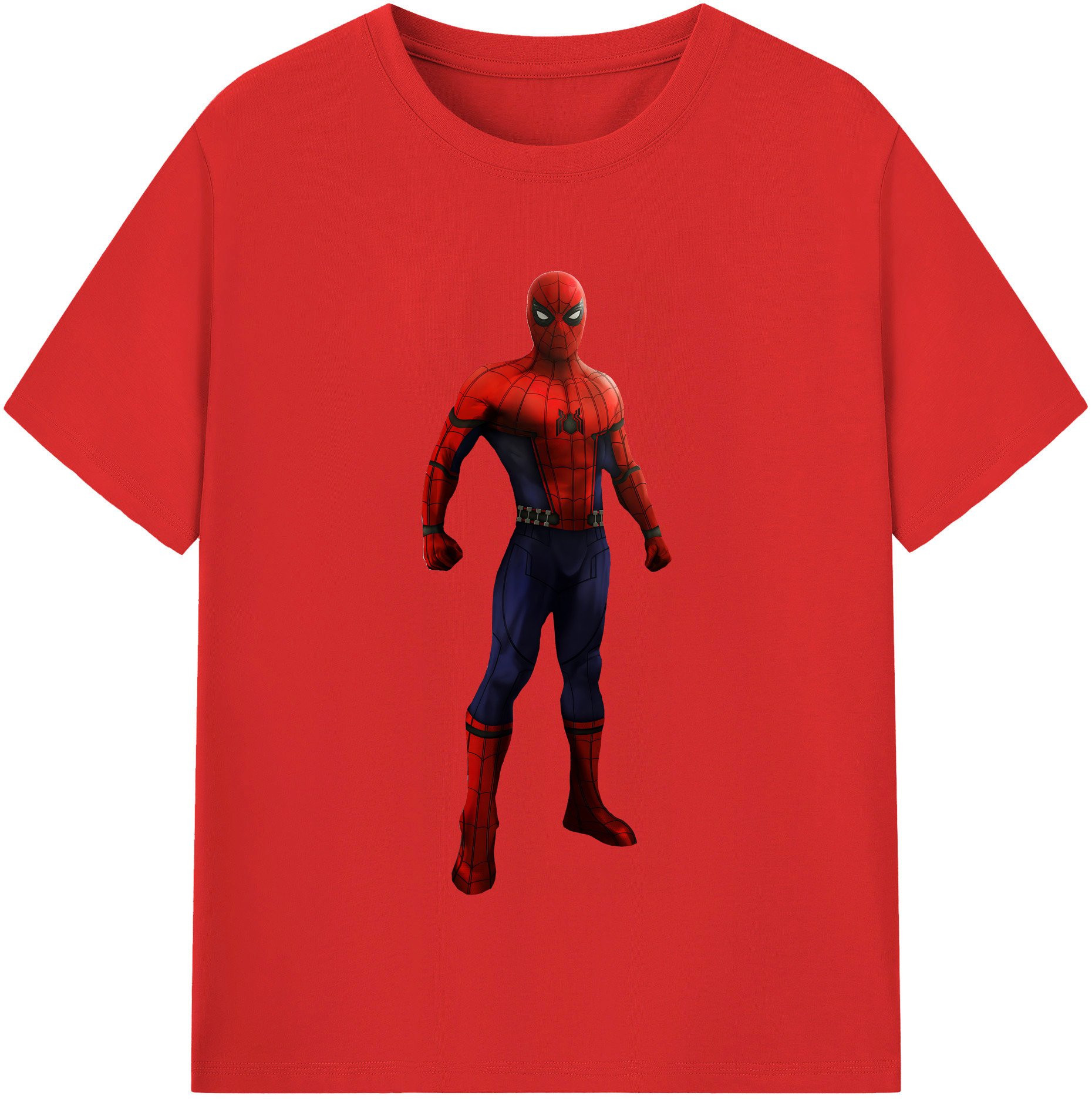 （画像用） Spider Man スパイダーマン レディースカジュアルプリントTシャツ（綿100％）