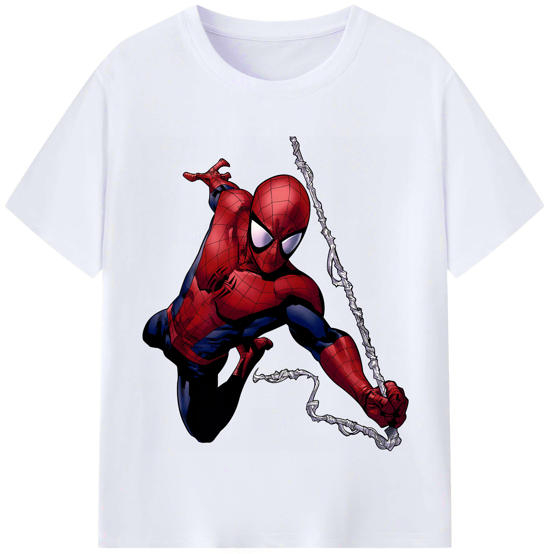 （画像用） Spider Man スパイダーマン レディースカジュアルプリントTシャツ（綿100％）