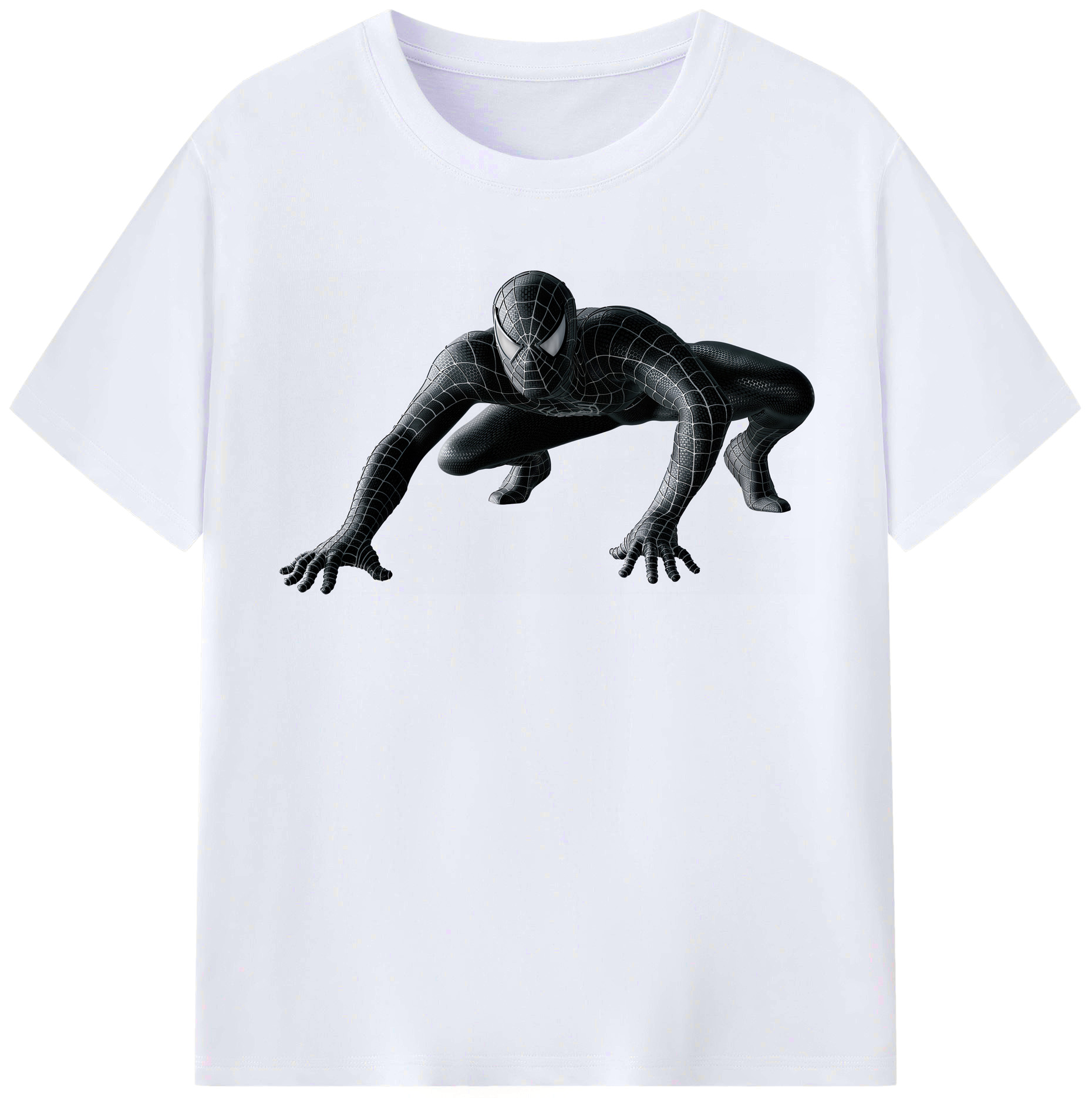 （画像用） Spider Man スパイダーマン レディースカジュアルプリントTシャツ（綿100％）