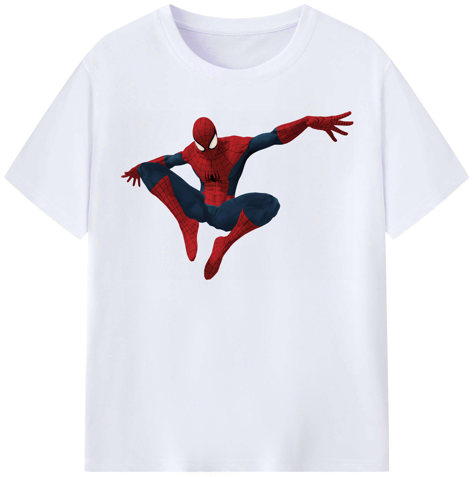 （画像用） Spider Man スパイダーマン レディースカジュアルプリントTシャツ（綿100％）