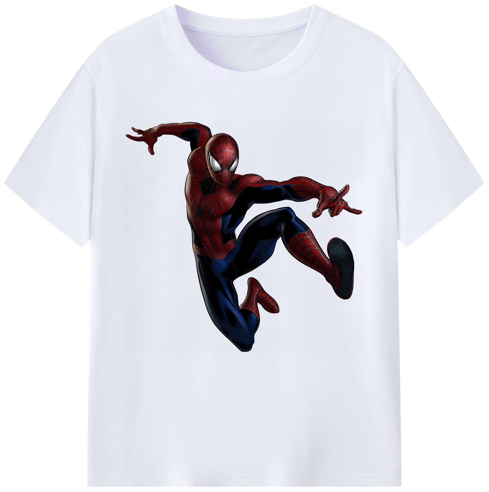 （画像用） Spider Man スパイダーマン レディースカジュアルプリントTシャツ（綿100％）
