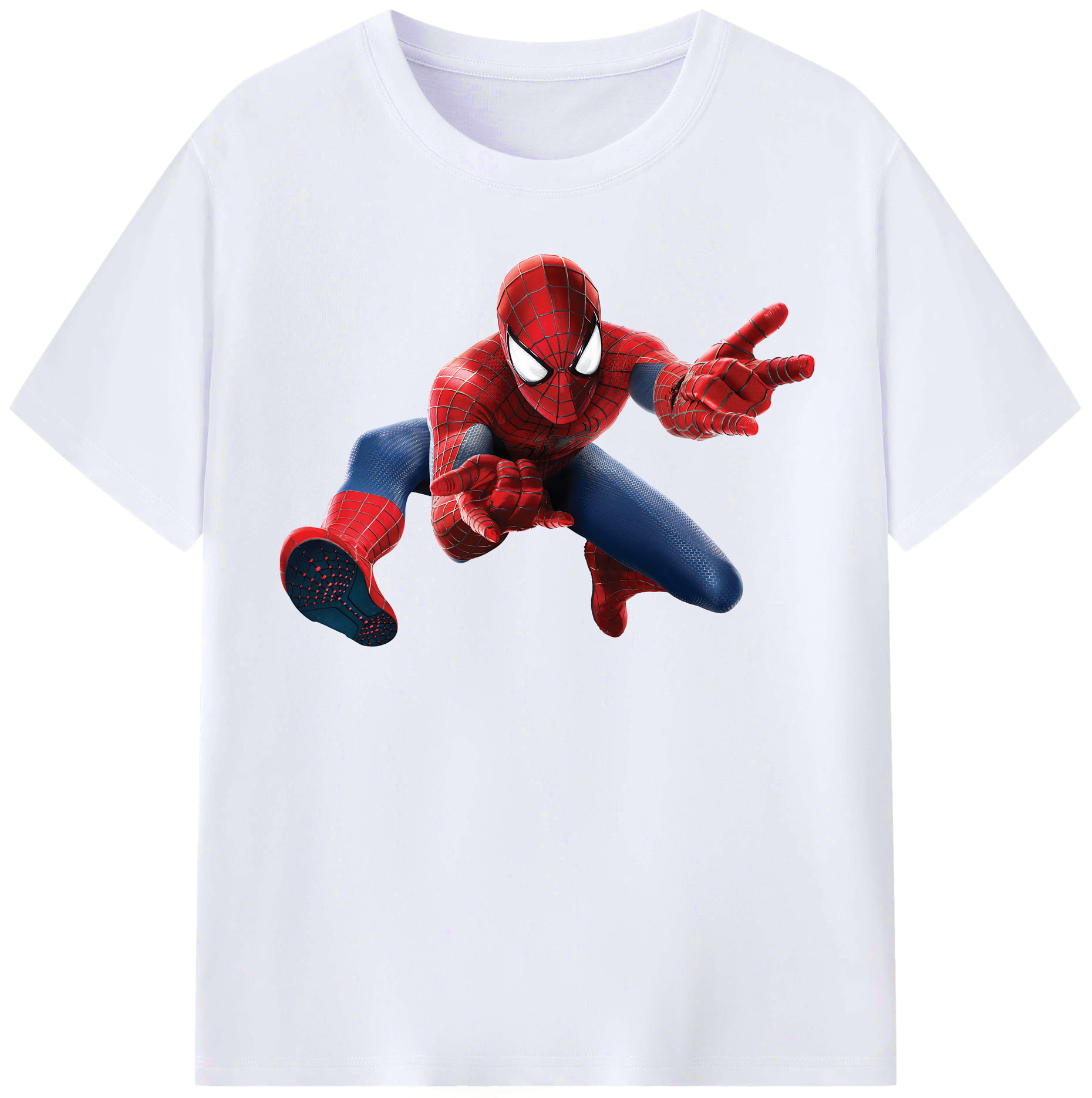 （画像用） Spider Man スパイダーマン レディースカジュアルプリントTシャツ（綿100％）