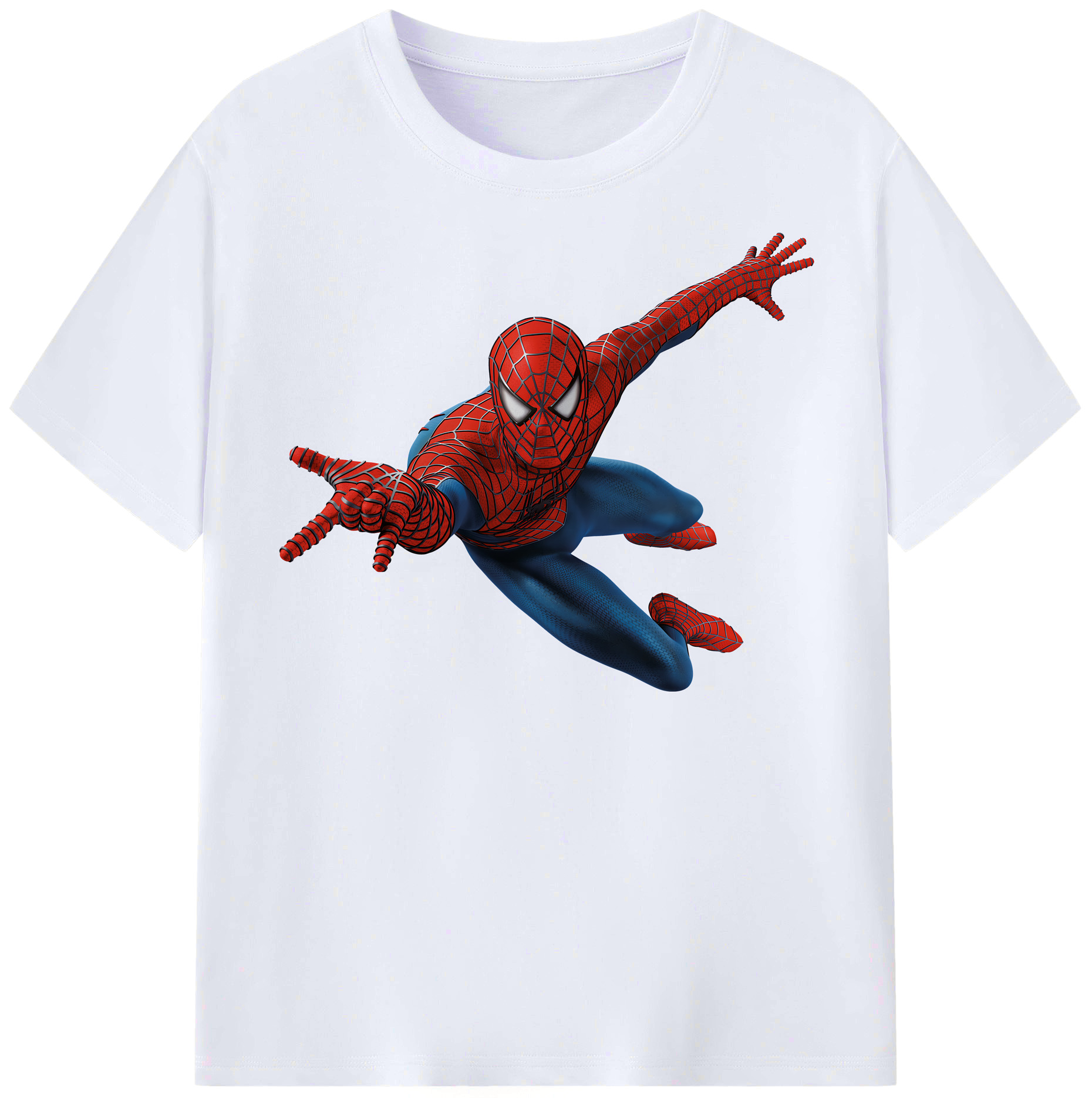 （画像用） Spider Man スパイダーマン レディースカジュアルプリントTシャツ（綿100％）