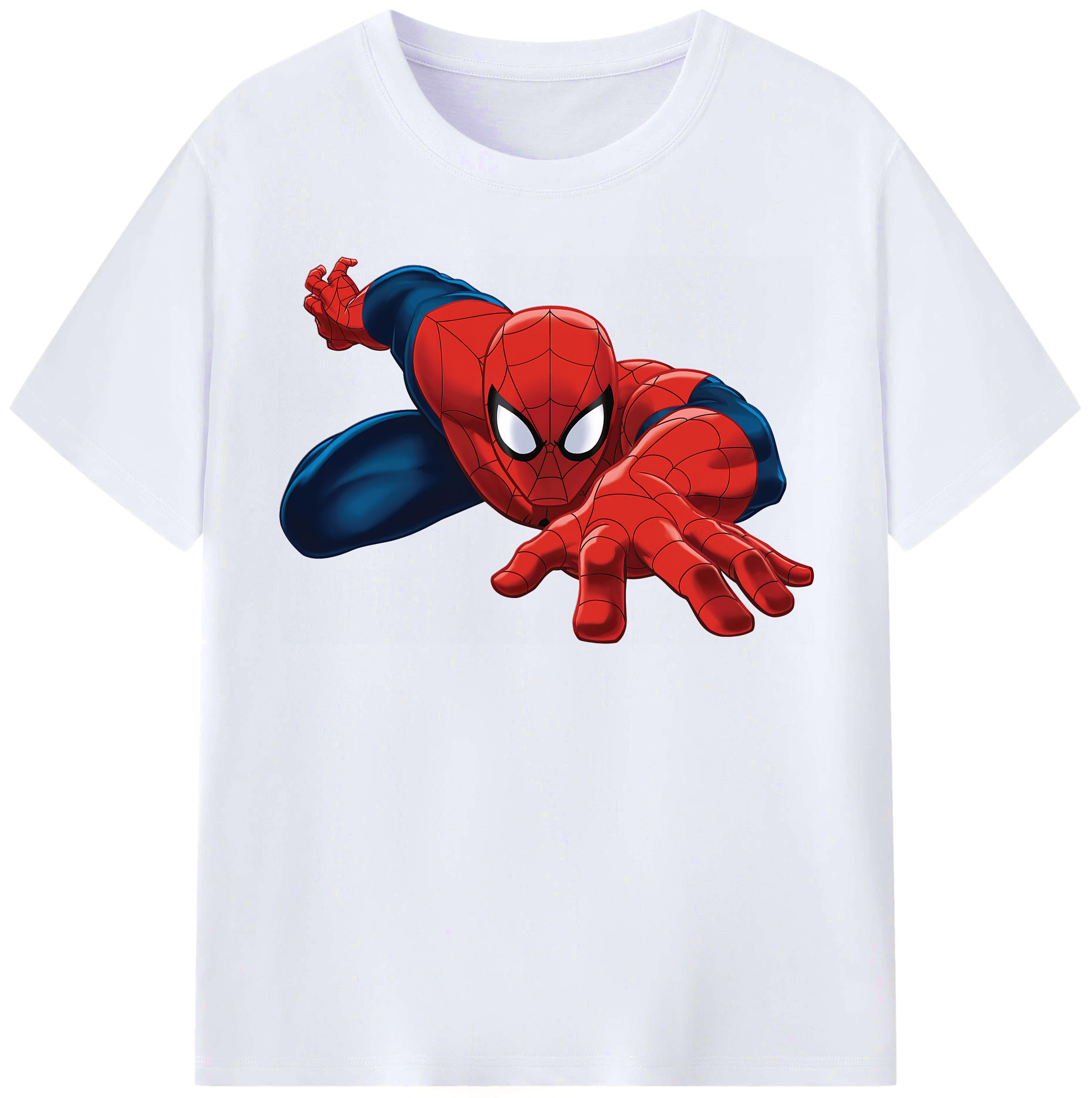（画像用） Spider Man スパイダーマン レディースカジュアルプリントTシャツ（綿100％）
