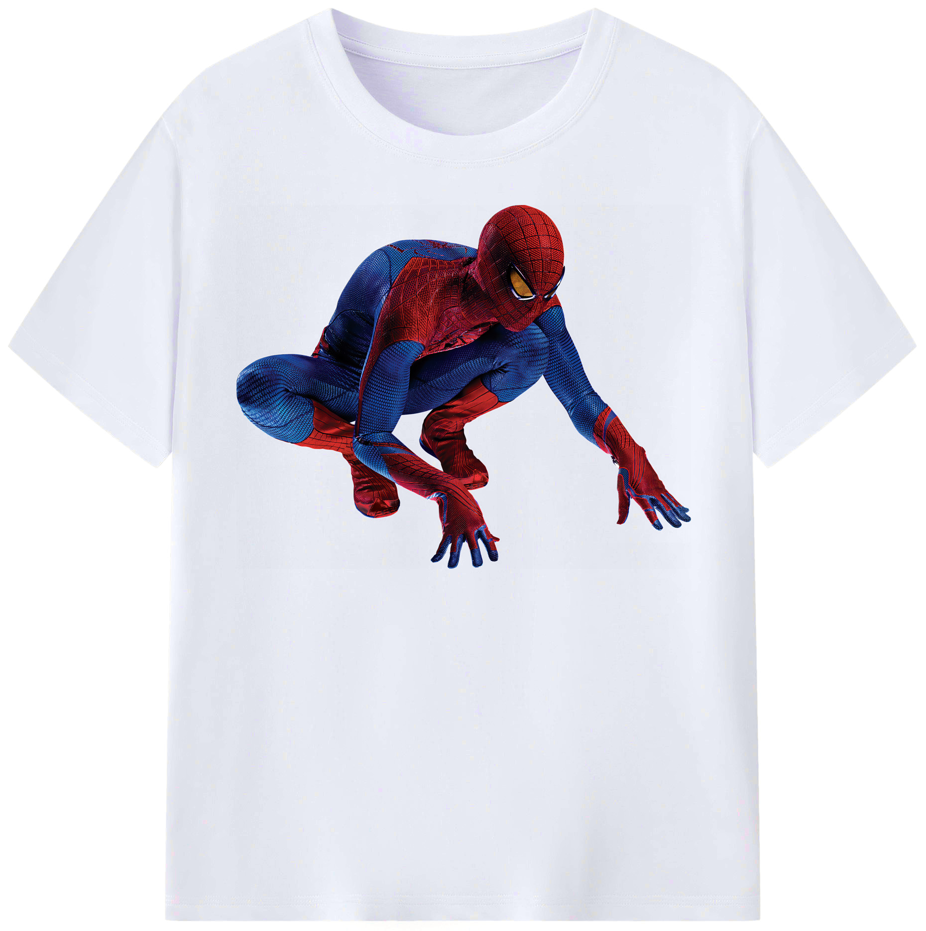 （画像用） Spider Man スパイダーマン レディースカジュアルプリントTシャツ（綿100％）