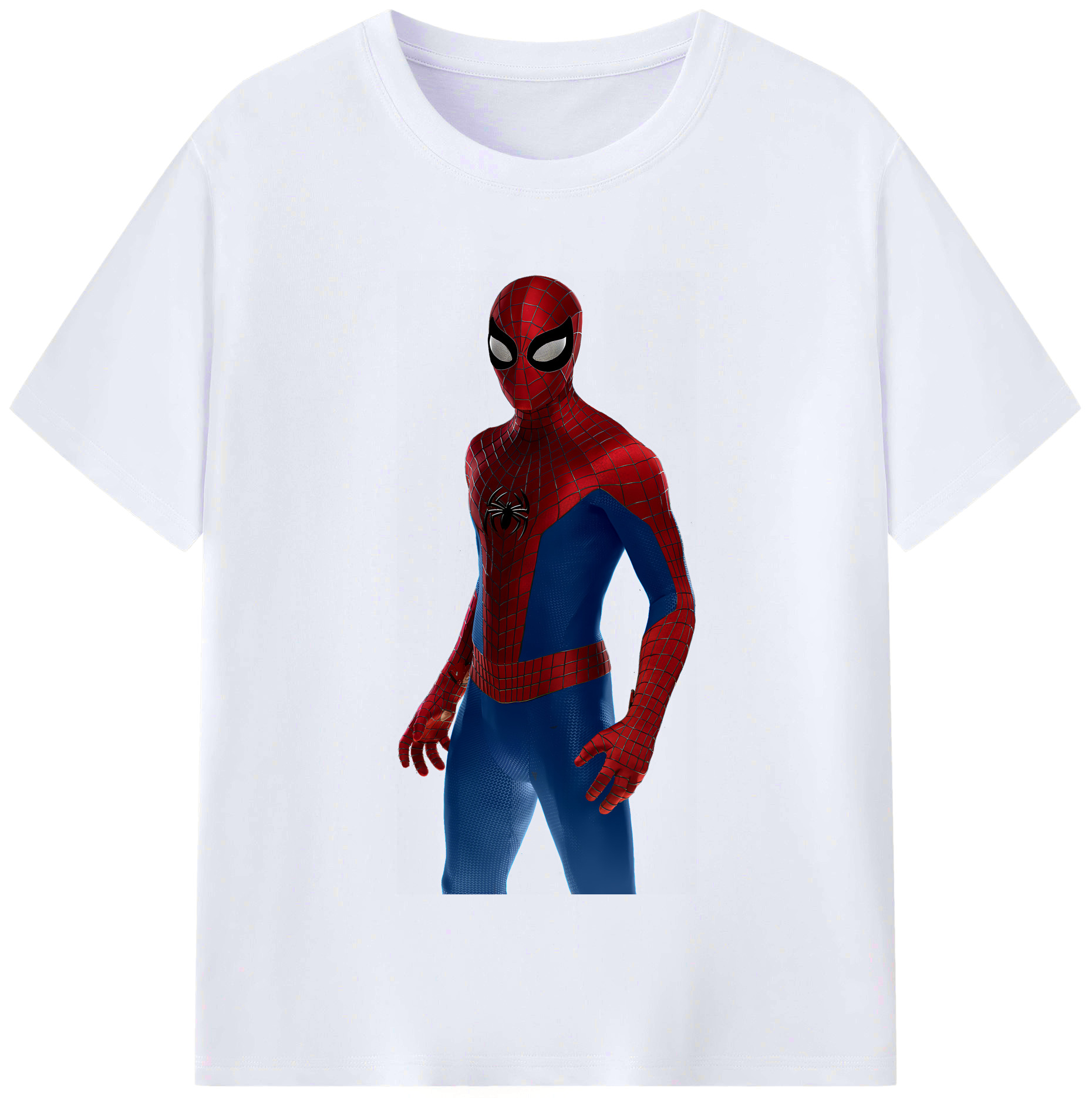 （画像用） Spider Man スパイダーマン レディースカジュアルプリントTシャツ（綿100％）