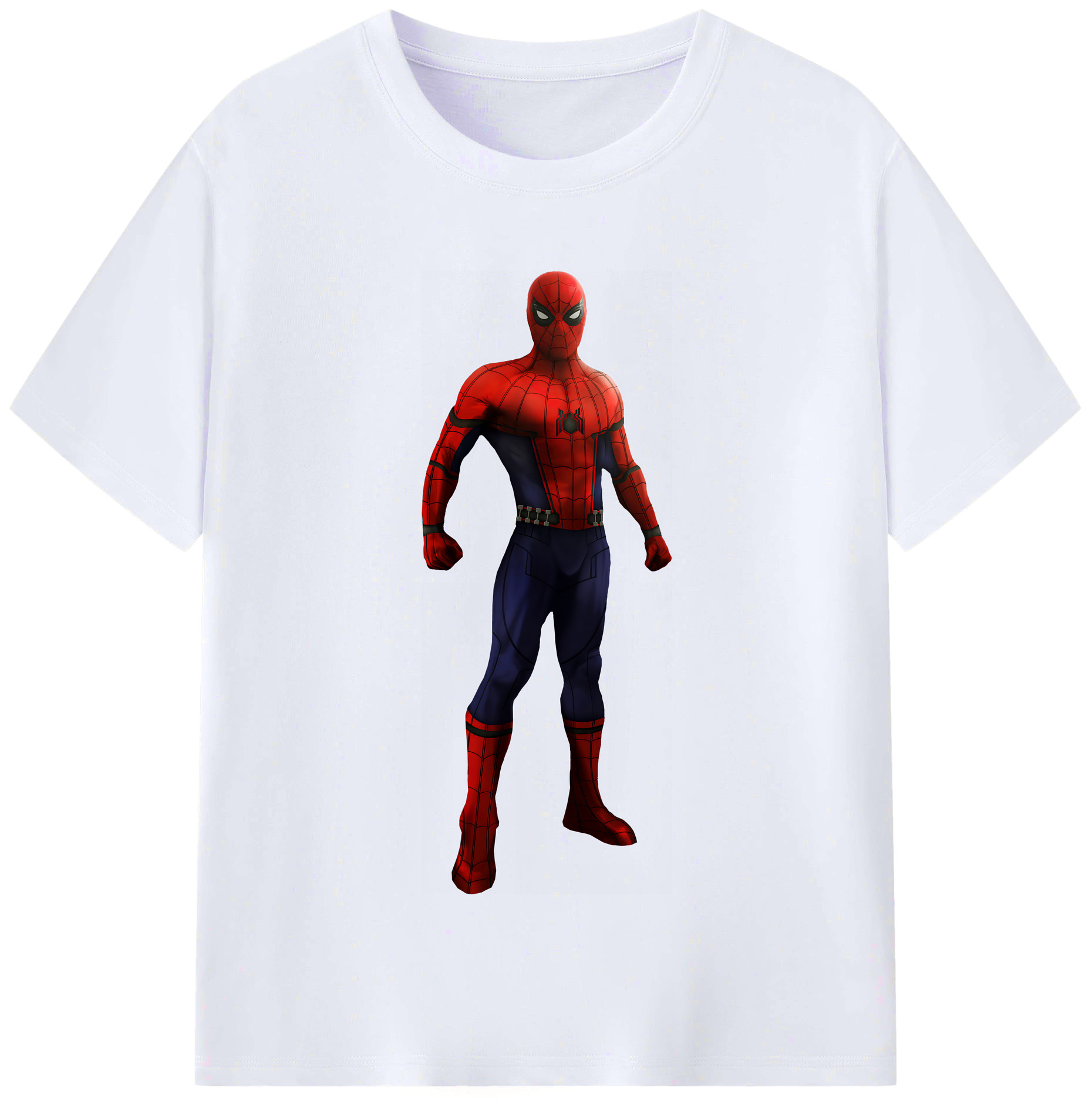 （画像用） Spider Man スパイダーマン レディースカジュアルプリントTシャツ（綿100％）