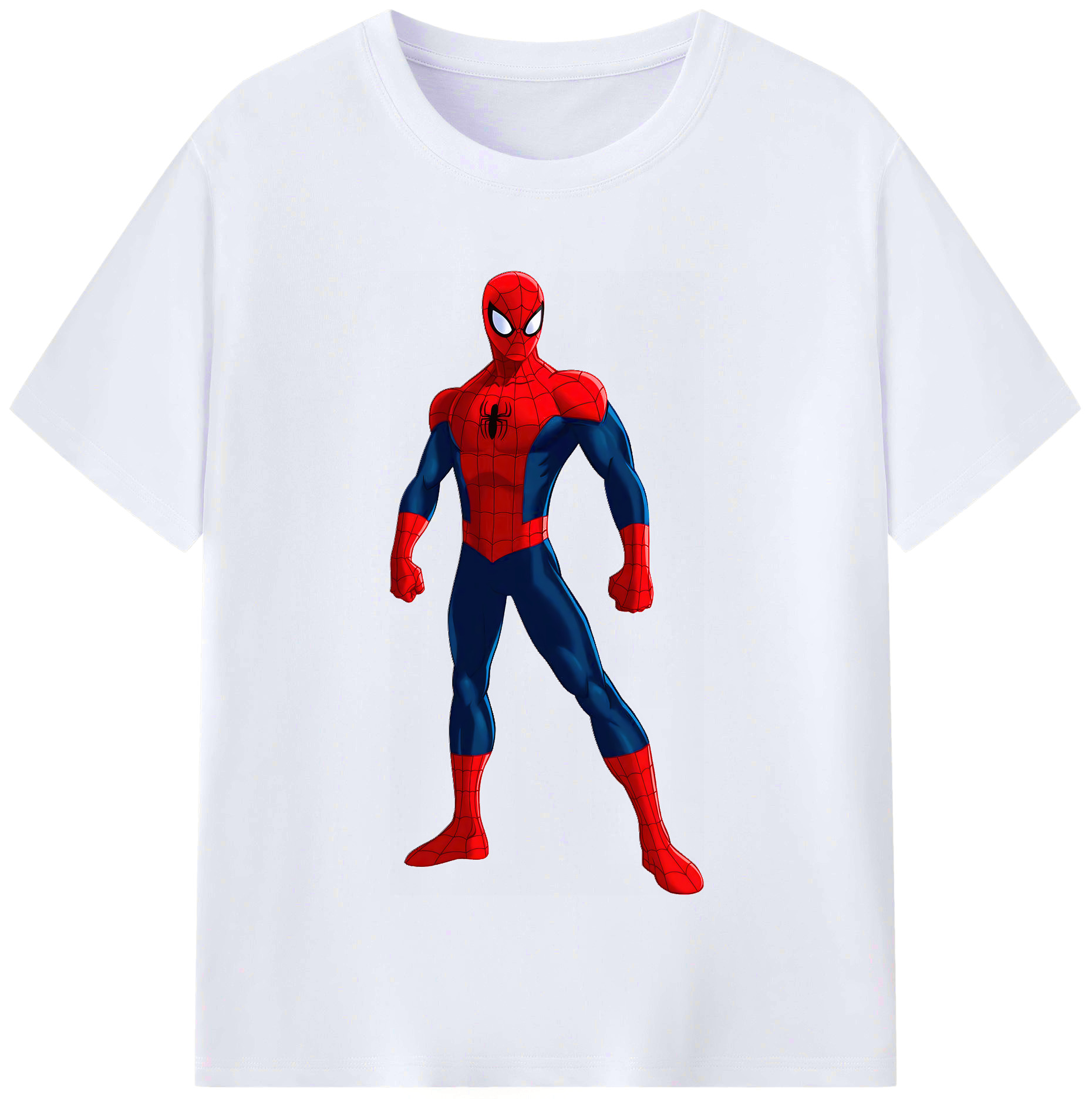 （画像用） Spider Man スパイダーマン レディースカジュアルプリントTシャツ（綿100％）