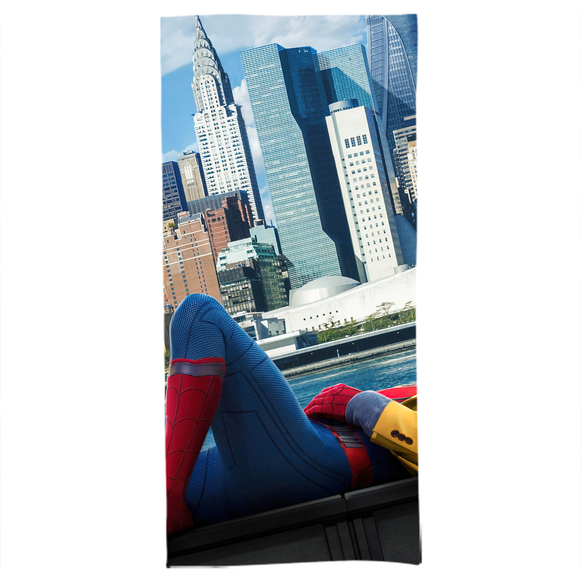 （画像用） Spider Man スパイダーマン 大判バスタオル 70×140cm 吸水速乾 柔らかい肌触り