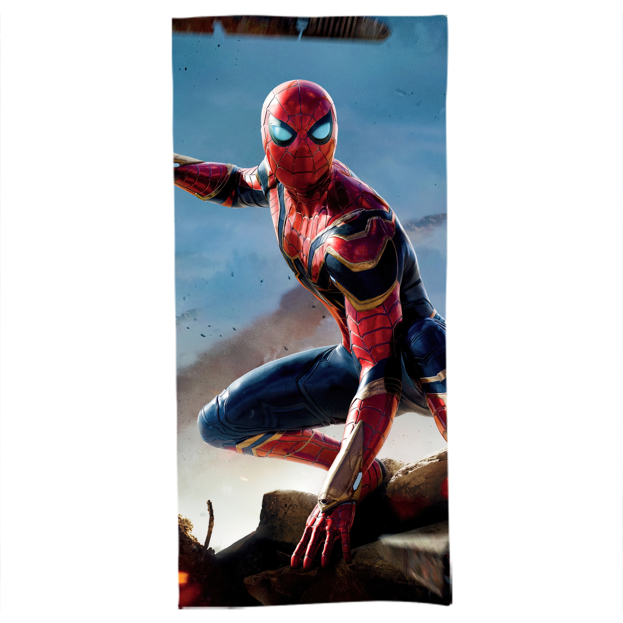 （画像用） Spider Man スパイダーマン 大判バスタオル 70×140cm 吸水速乾 柔らかい肌触り