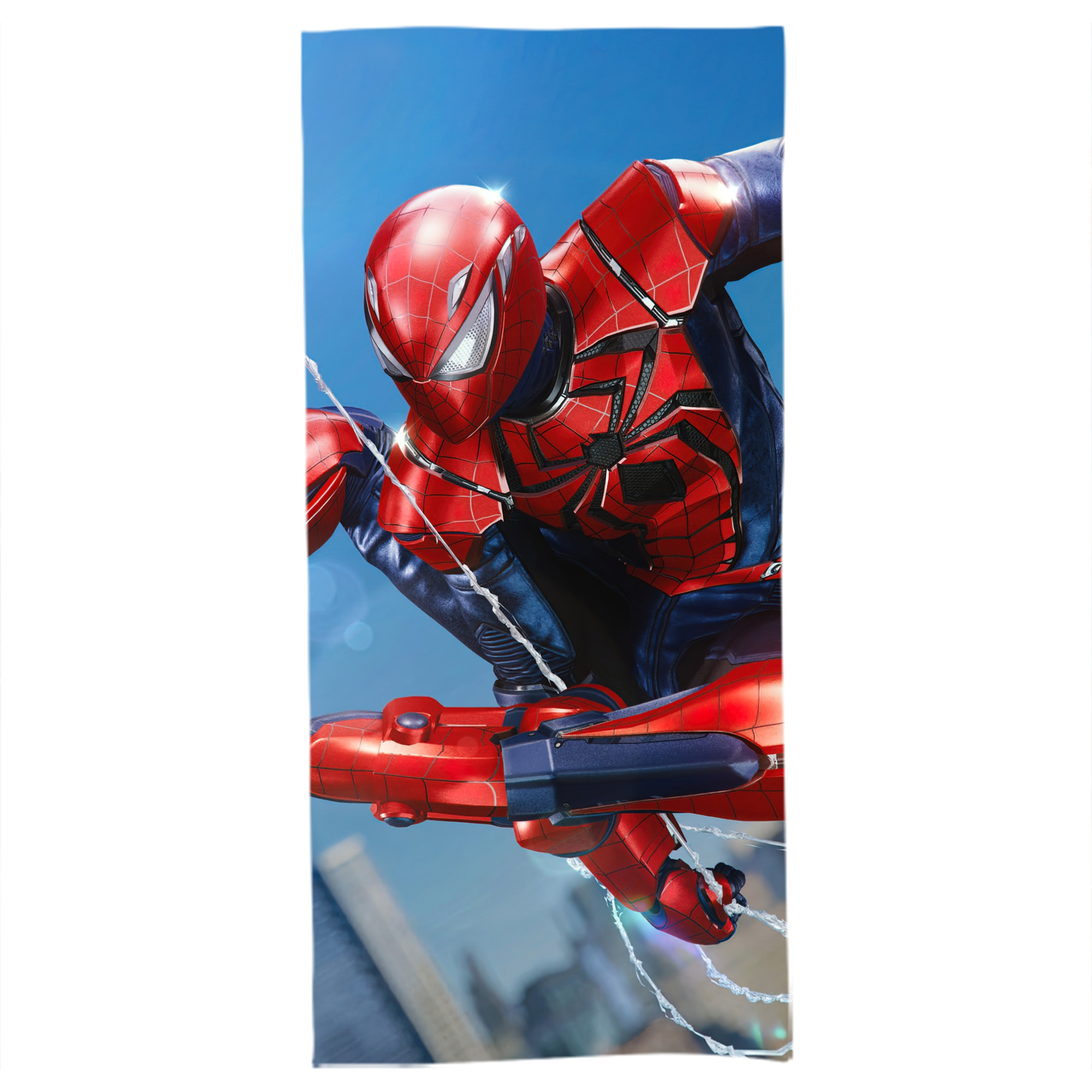（画像用） Spider Man スパイダーマン 大判バスタオル 70×140cm 吸水速乾 柔らかい肌触り