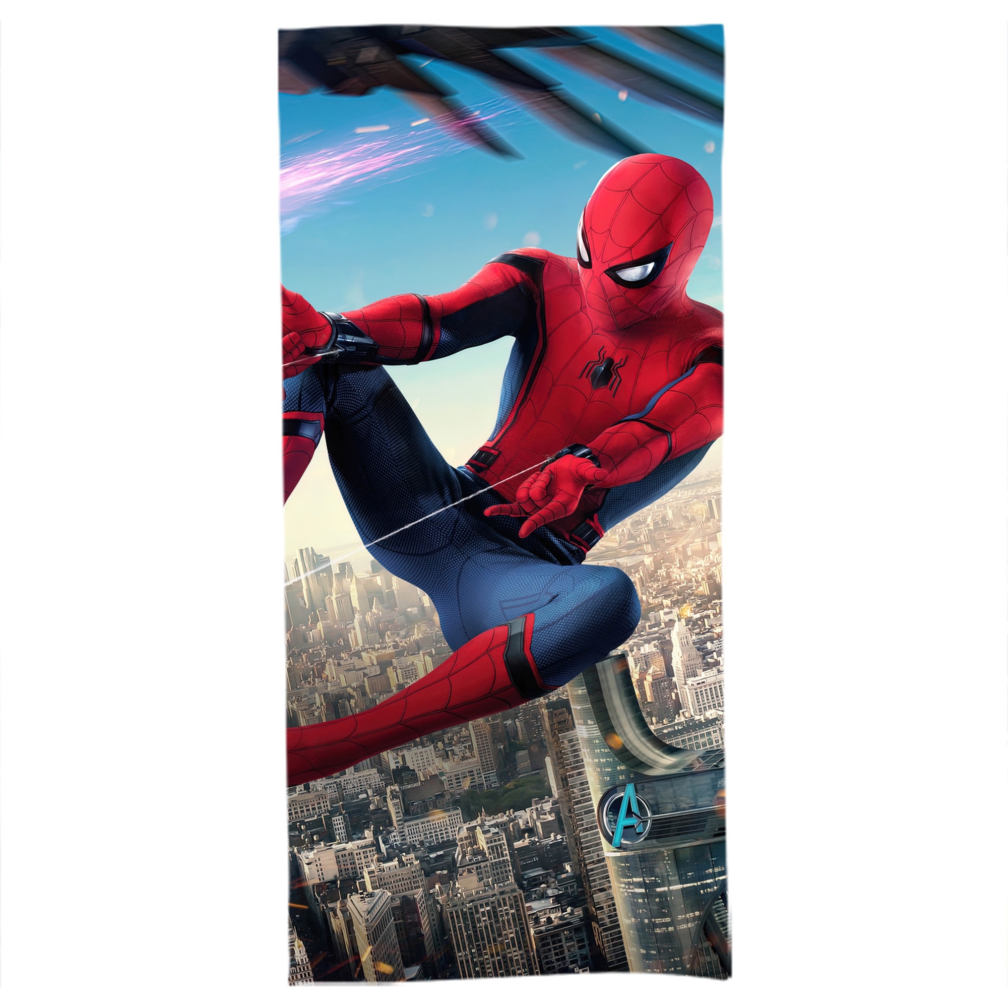 （画像用） Spider Man スパイダーマン 大判バスタオル 70×140cm 吸水速乾 柔らかい肌触り